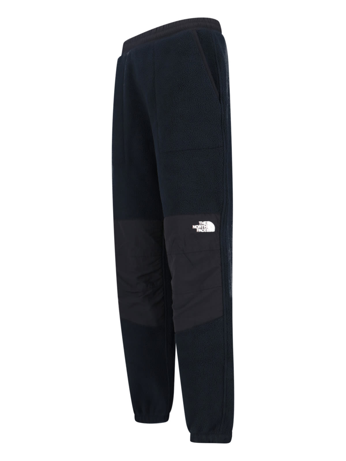 The North Face Relaxed Fit Black Teddy Fabric Trousers In Black