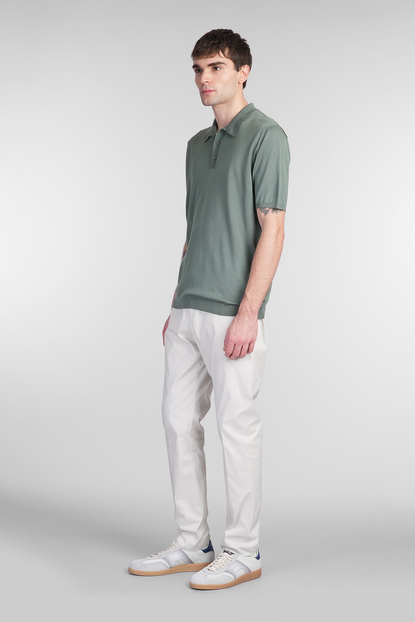 Pt Torino Nu15 Pants In Grey Cotton In Grey