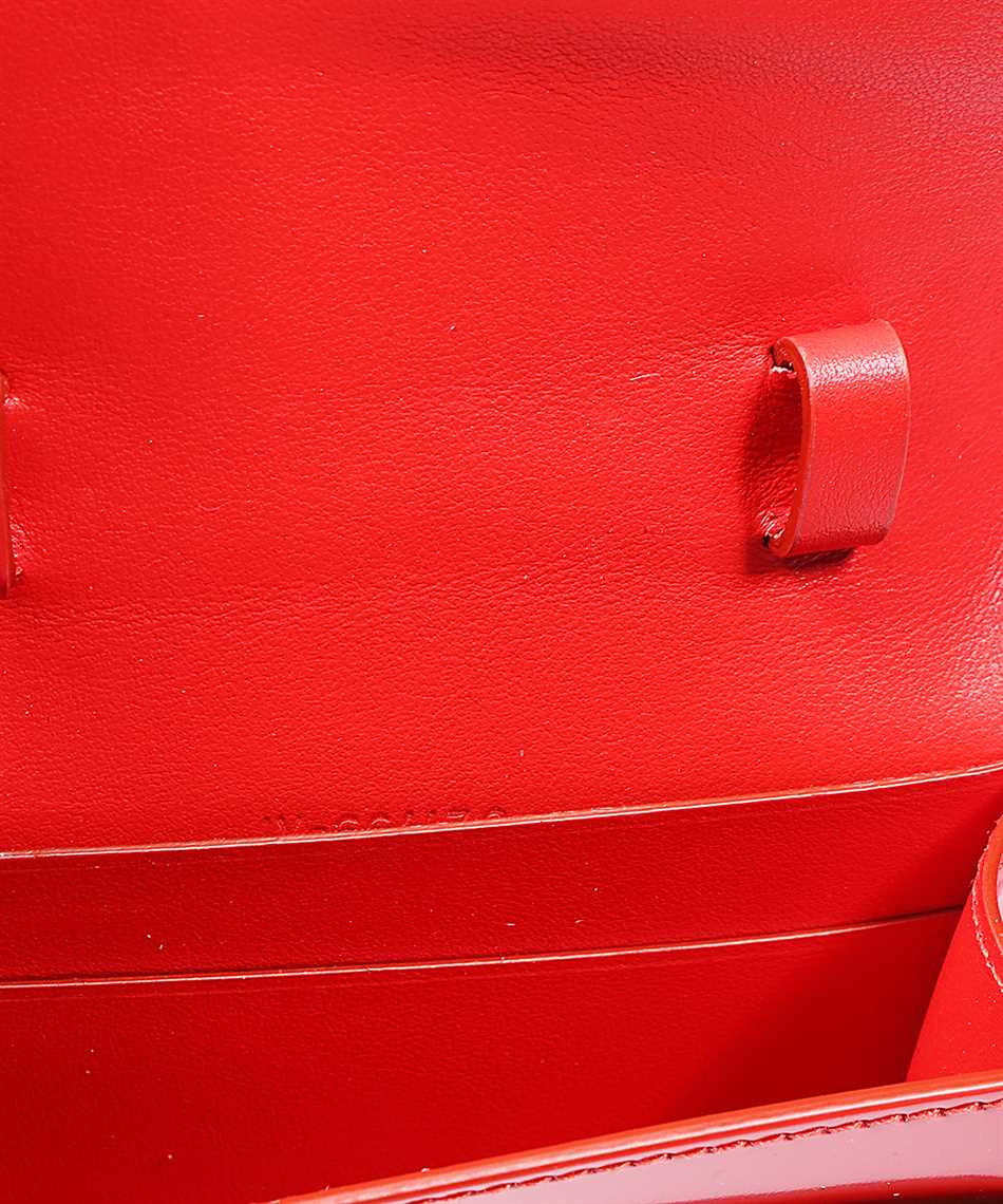 Shop Ferragamo Mini Leather Bag In Red