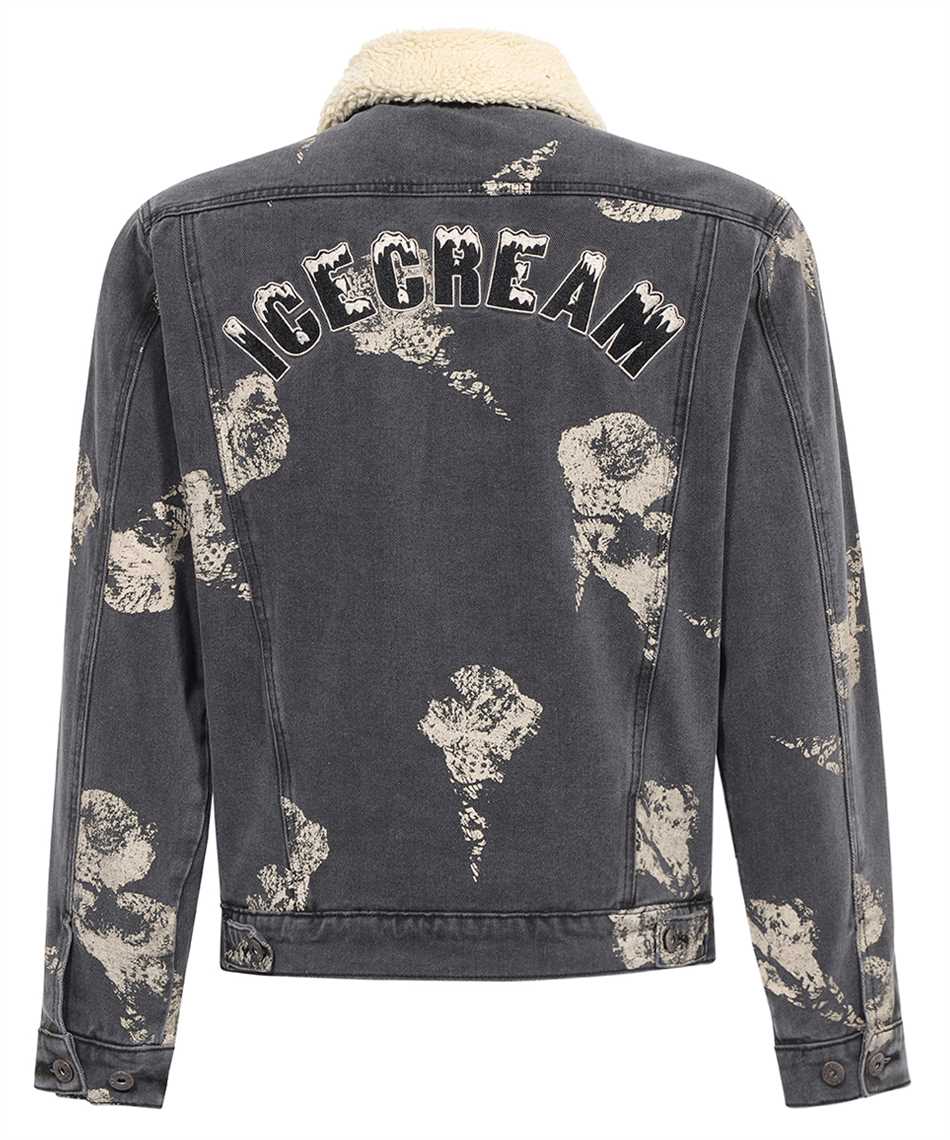 Shop Icecream Denim Jacket In Grey