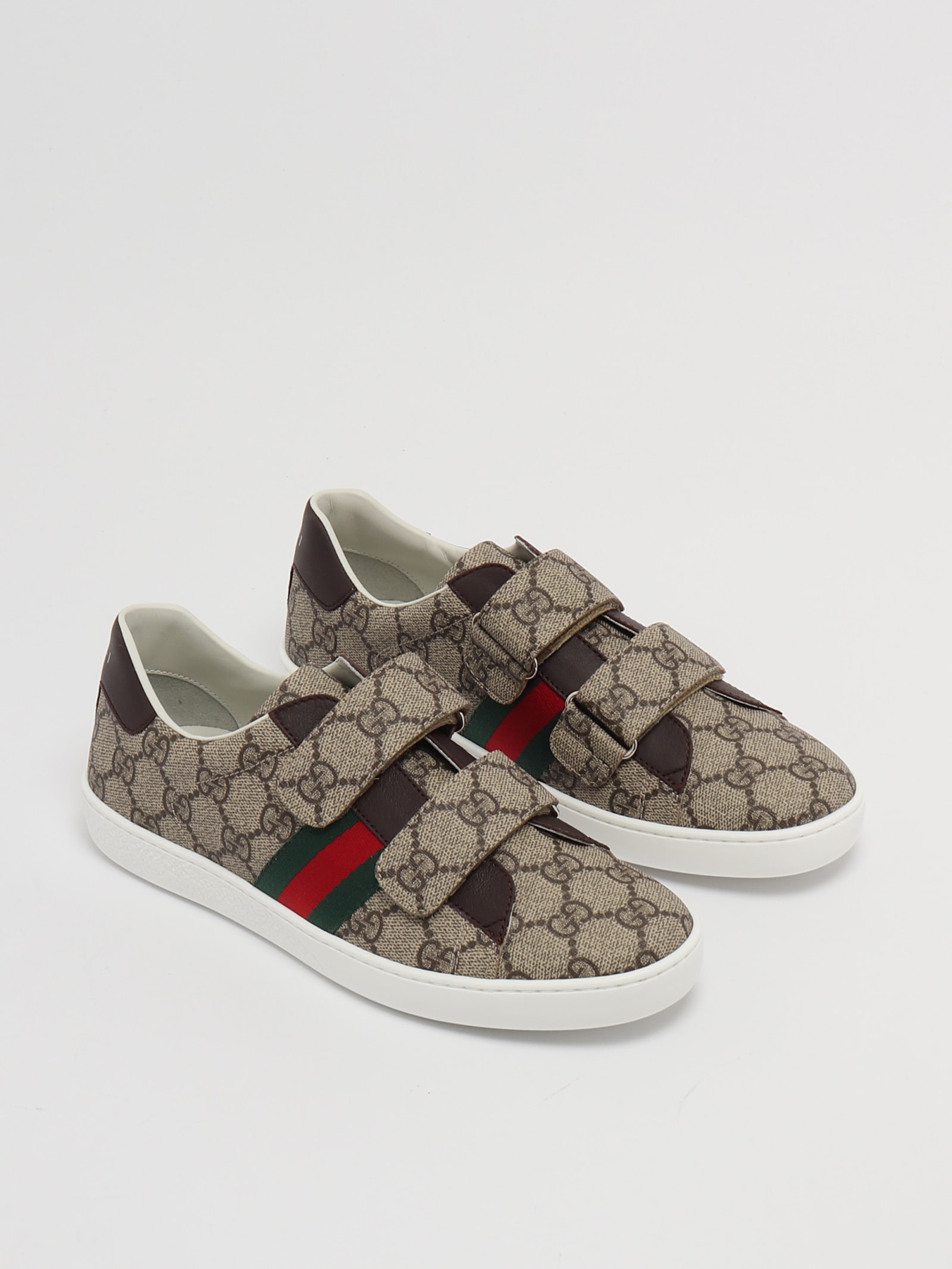 Shop Gucci Sneakers Sneaker In Beige