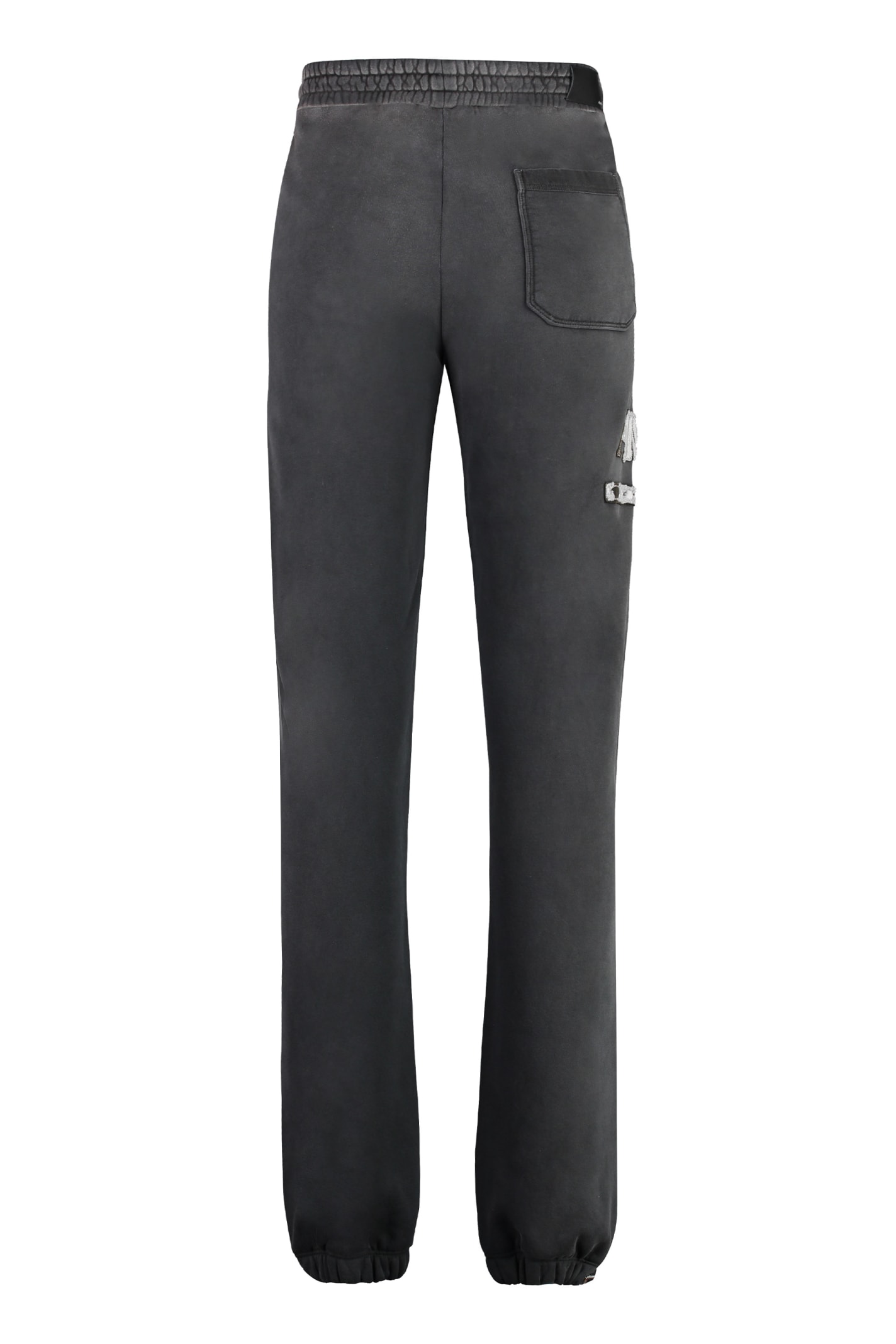 Shop Amiri Cotton Track-pants In Black