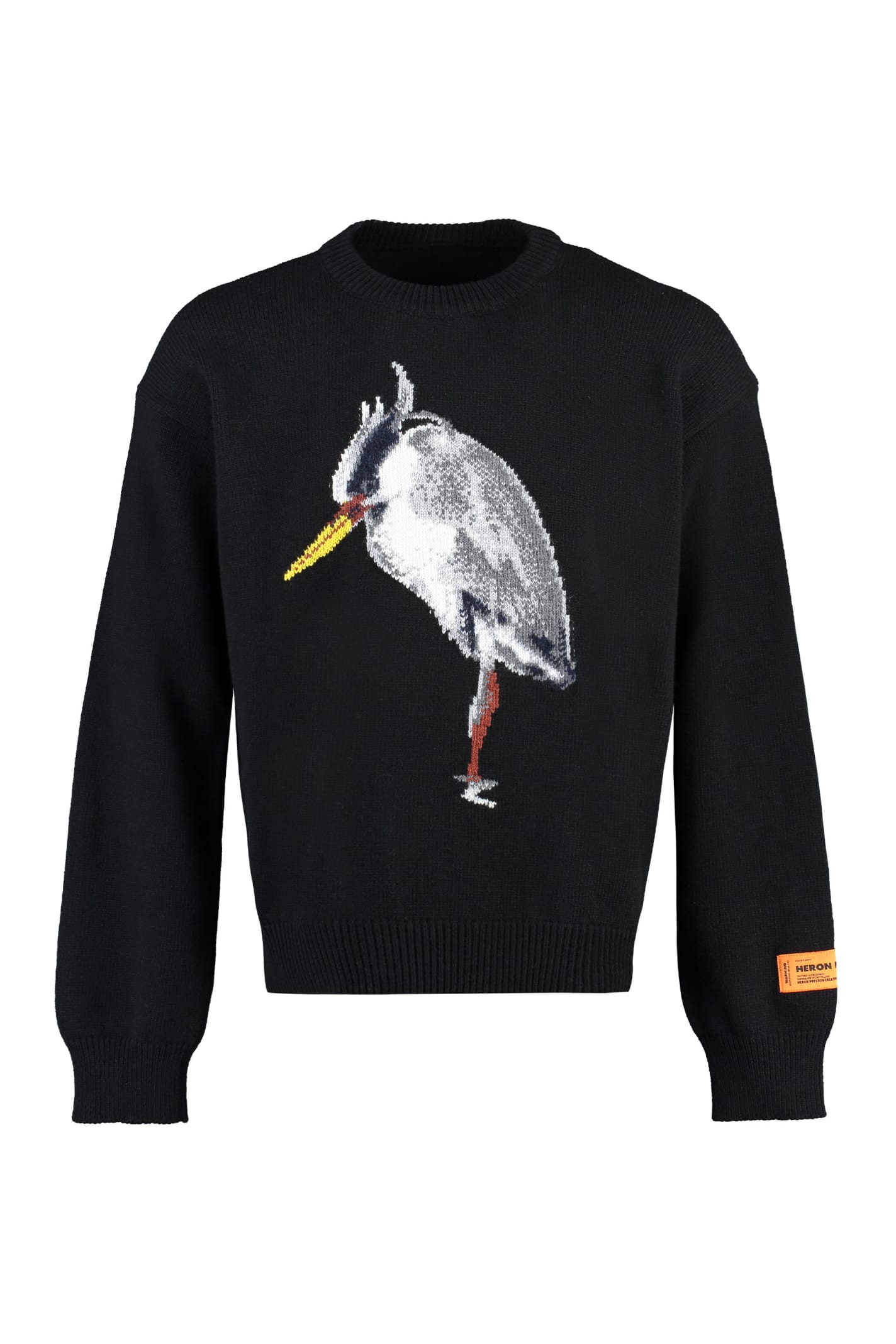 Shop Heron Preston Wool-blend Crew-neck Sweater