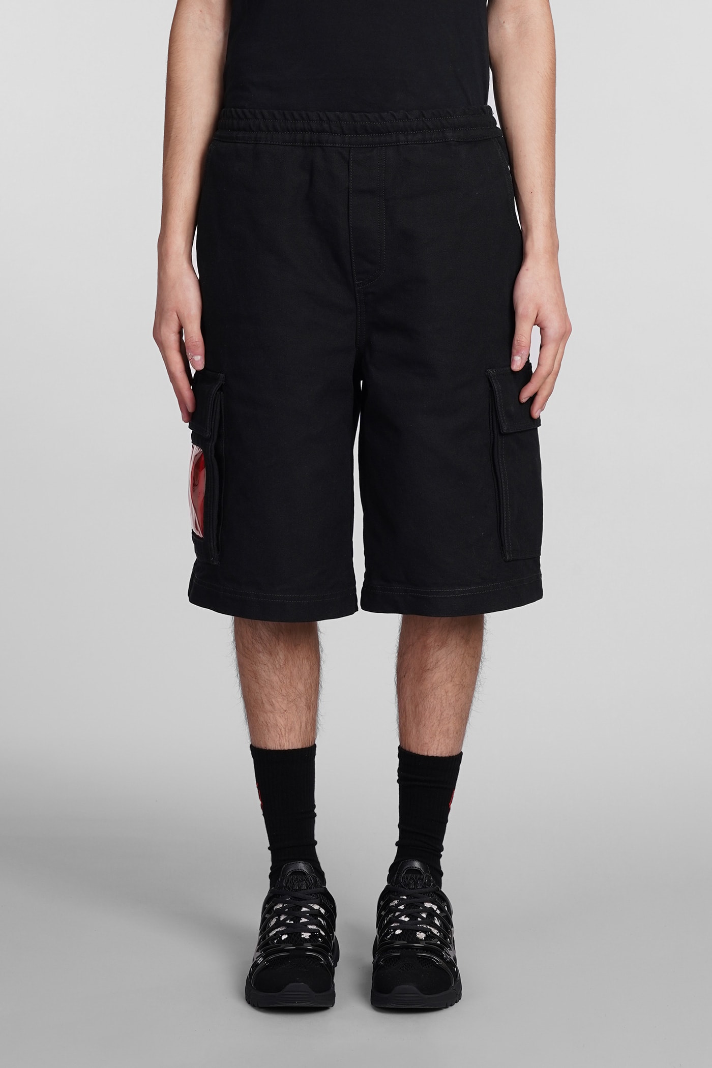 Shop 44 Label Group Shorts In Black Cotton