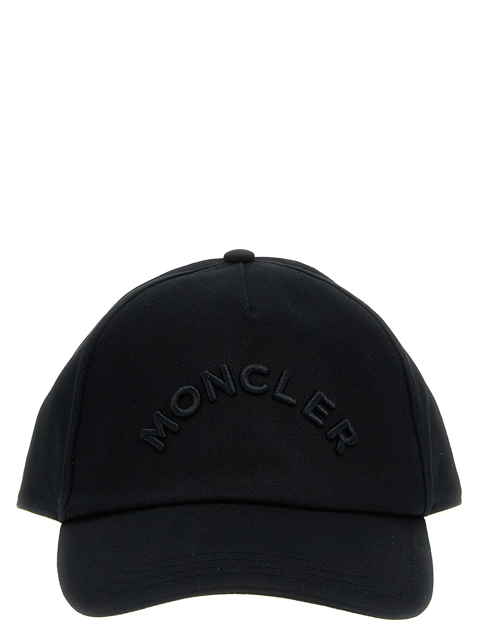 Shop Moncler Logo Cap In Black