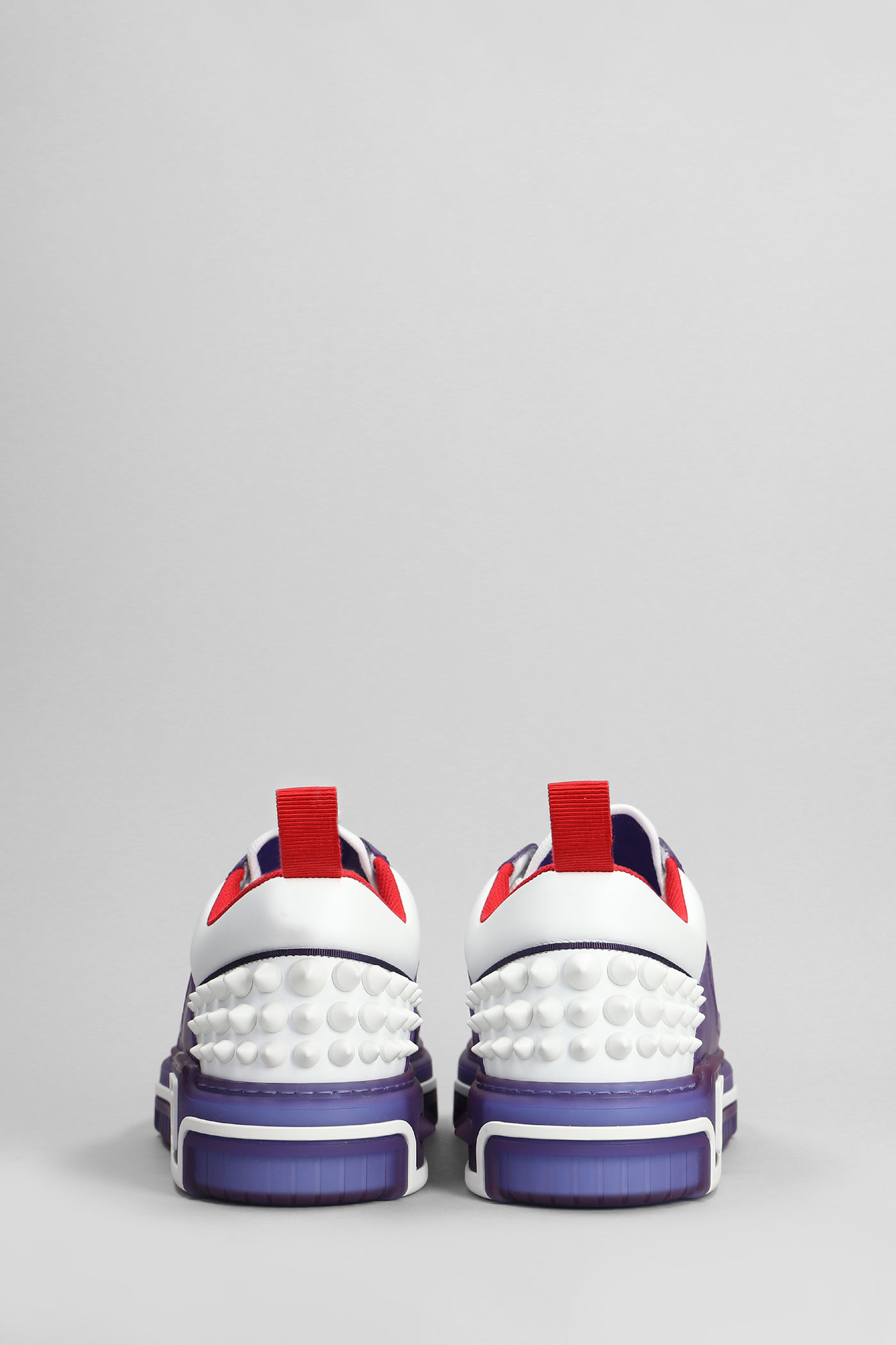 Shop Christian Louboutin Astroloubi Sneakers In White Leather And Fabric