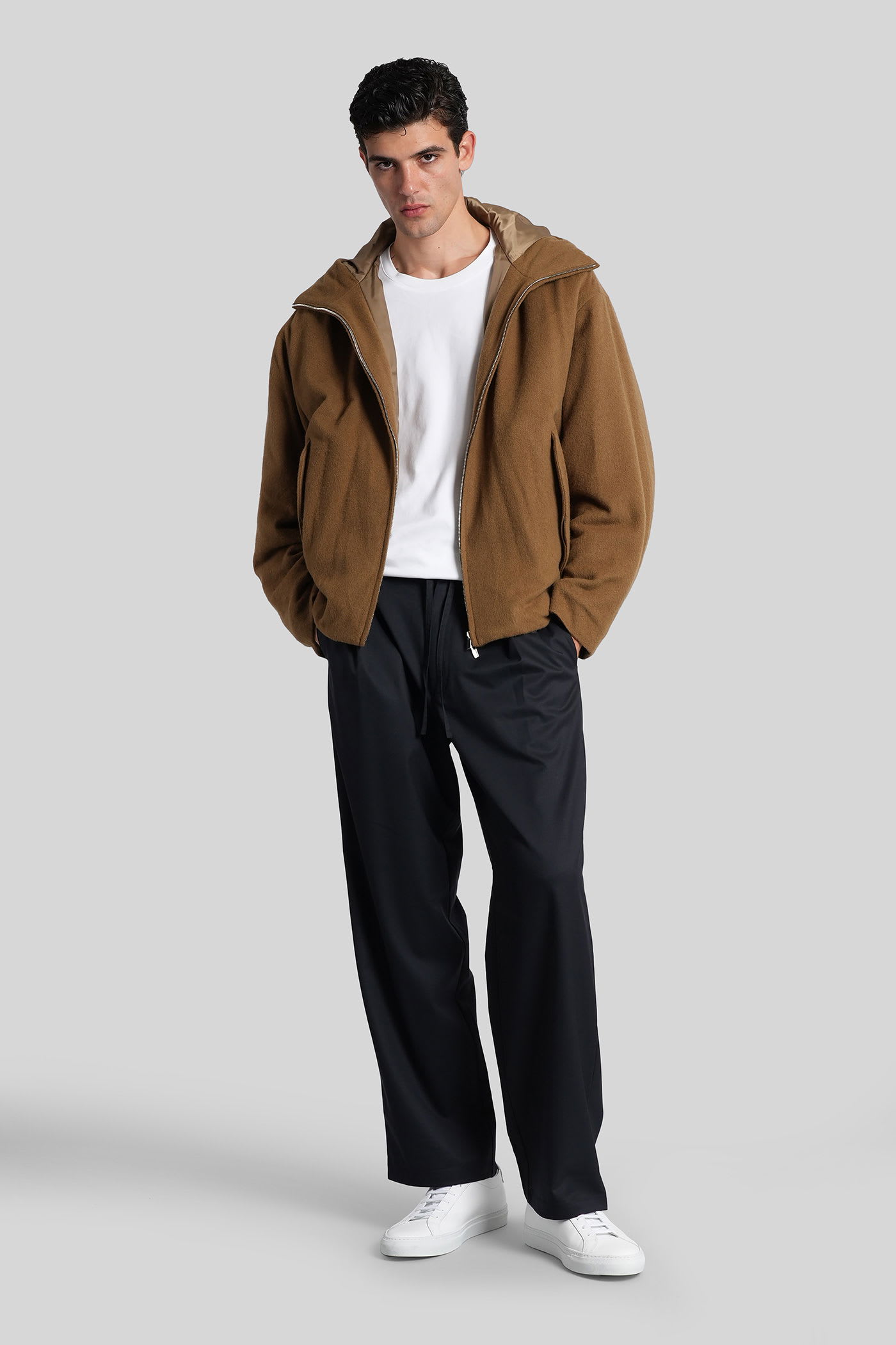 Attachment Pants In Blue Polyester In Blue