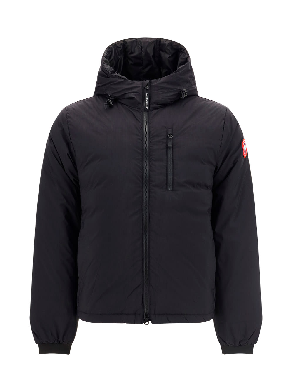 Shop Canada Goose Lodge Jacket In Nero