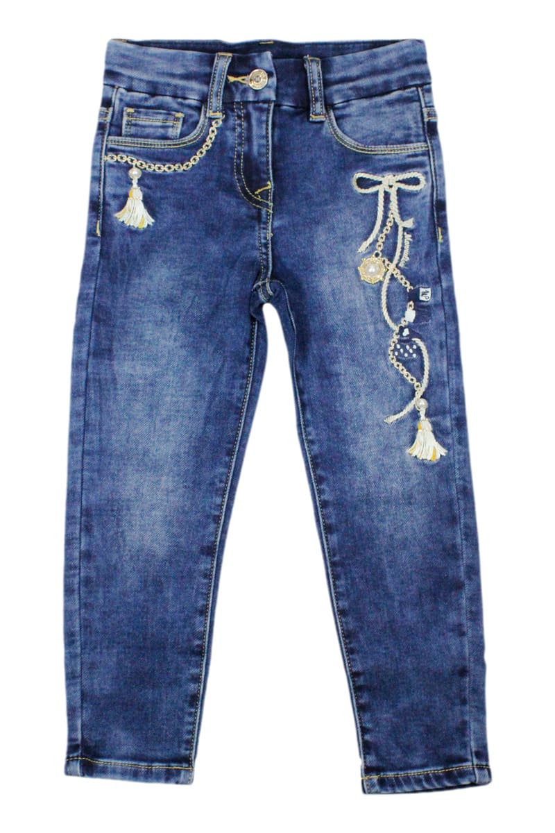 Monnalisa Kids' Bottoms In Denim