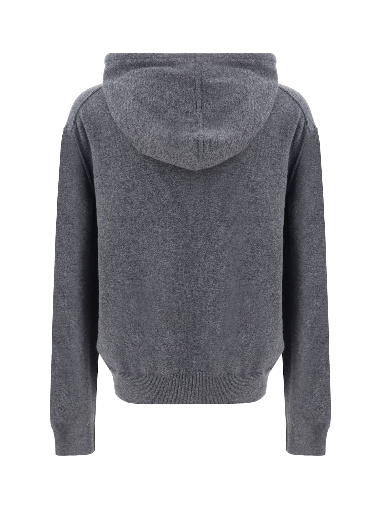 Shop Maison Margiela Hoodie In Medium Grey