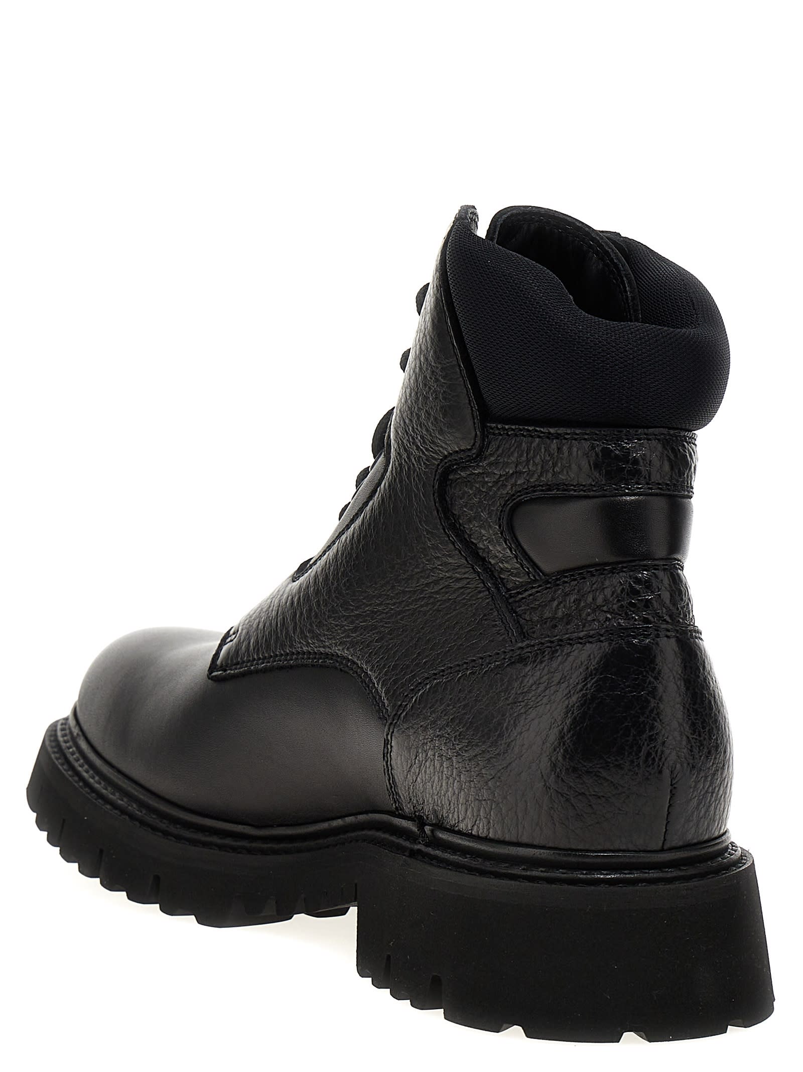 Shop Doucal's X Neil Barrett Ankle Boots In Black