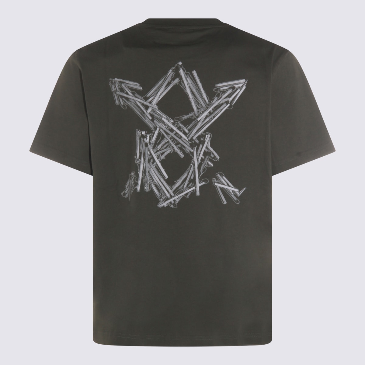 Daily Paper Black Cotton T-shirt In Gray