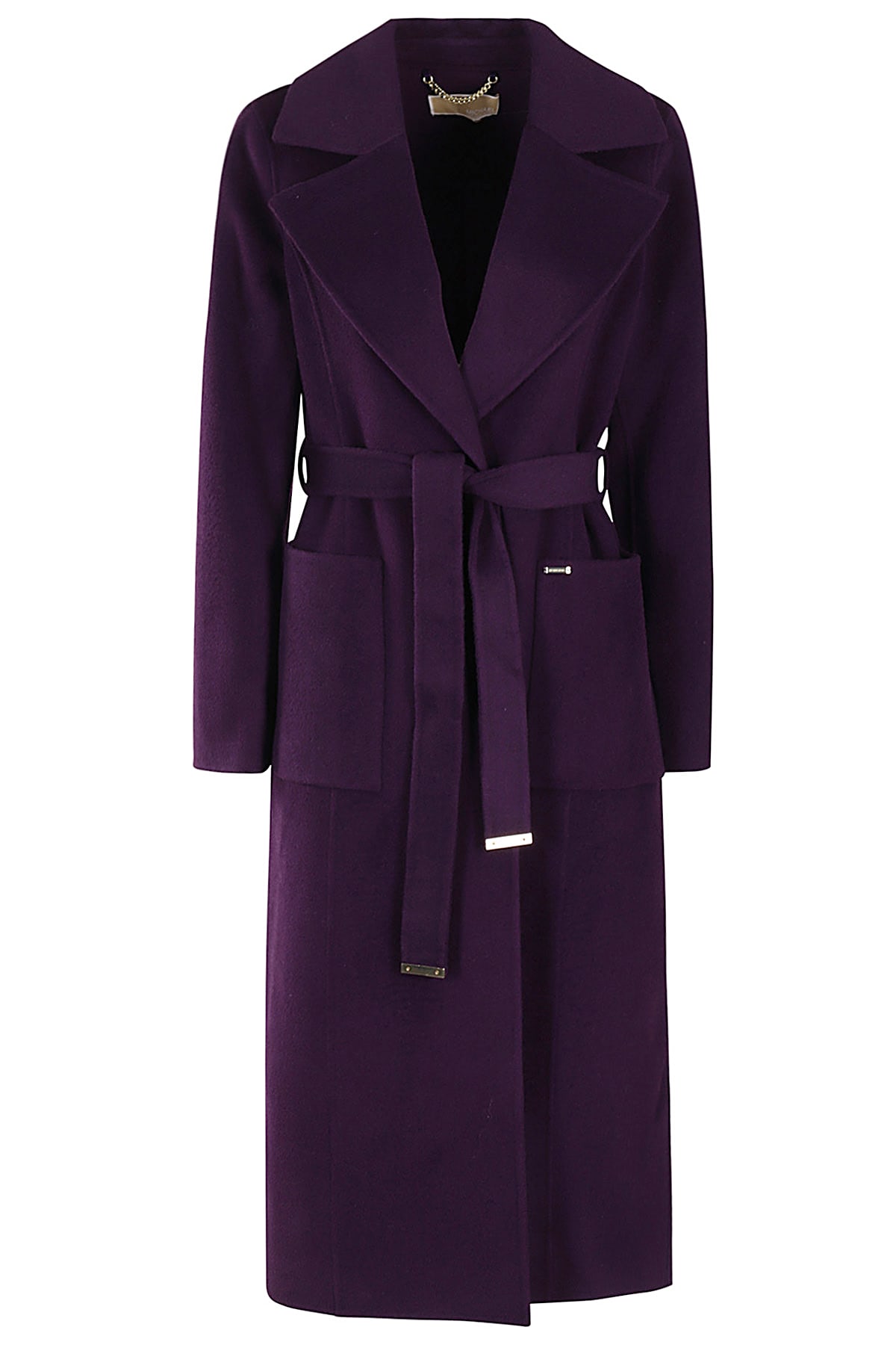 Shop Michael Michael Kors Dfw Robe Coat In Dark Iris