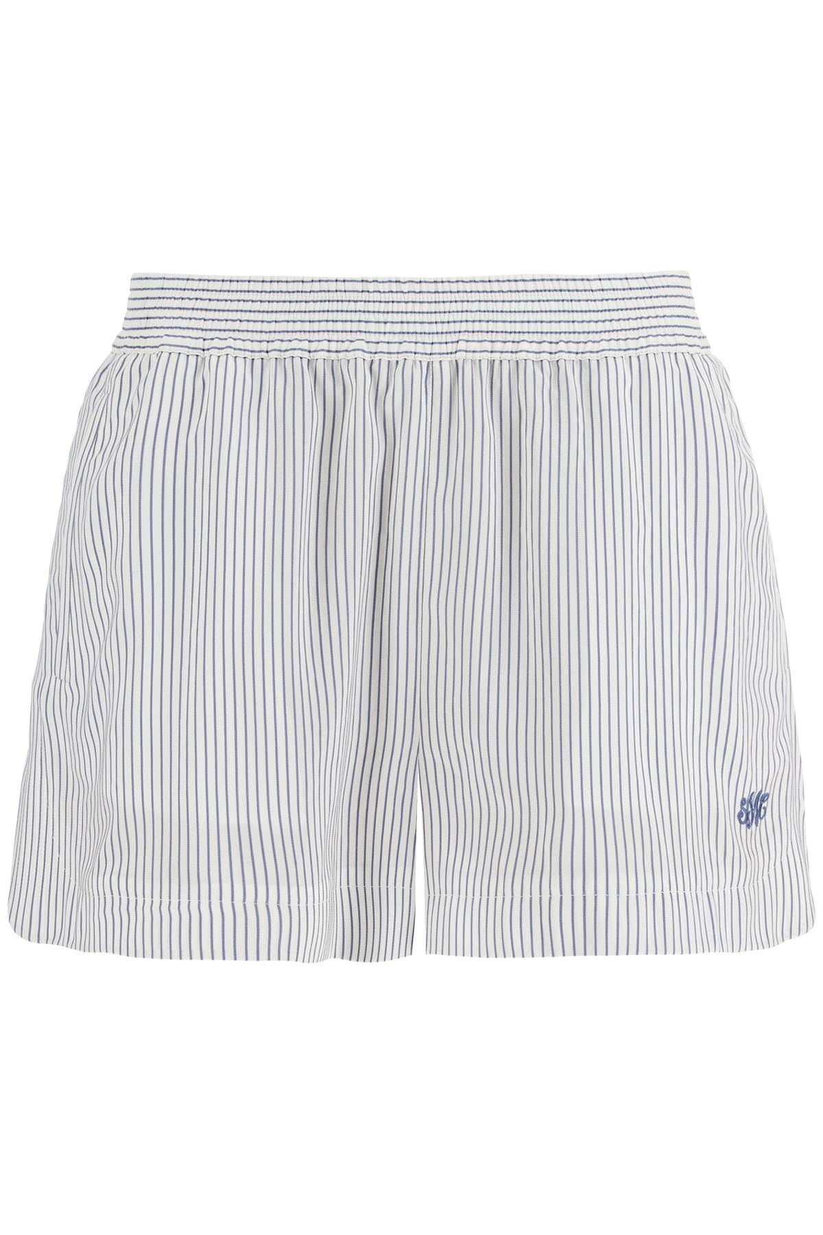 striped Silk Shorts In A