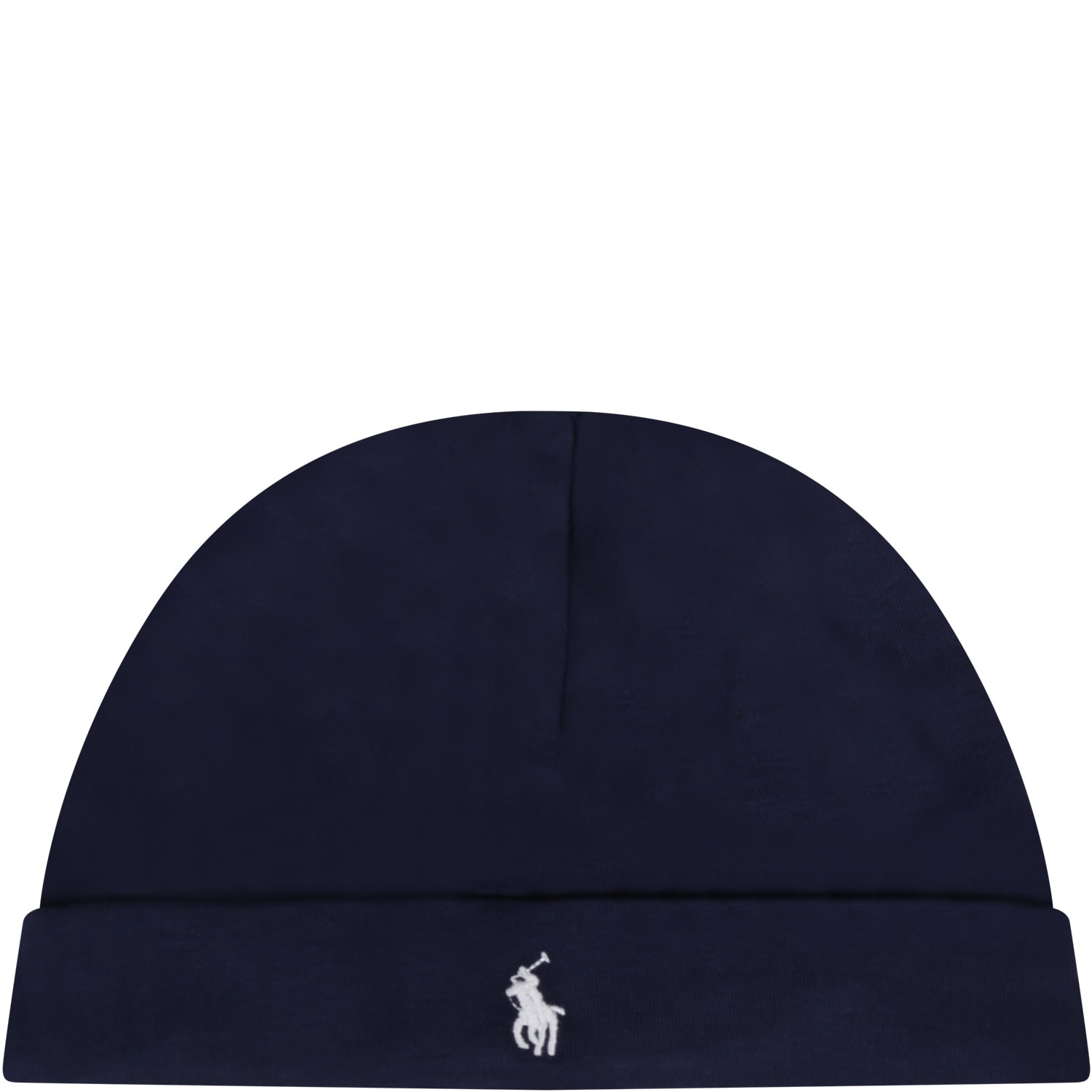 Ralph Lauren Blue Hat For Babyboy With Pony Logo