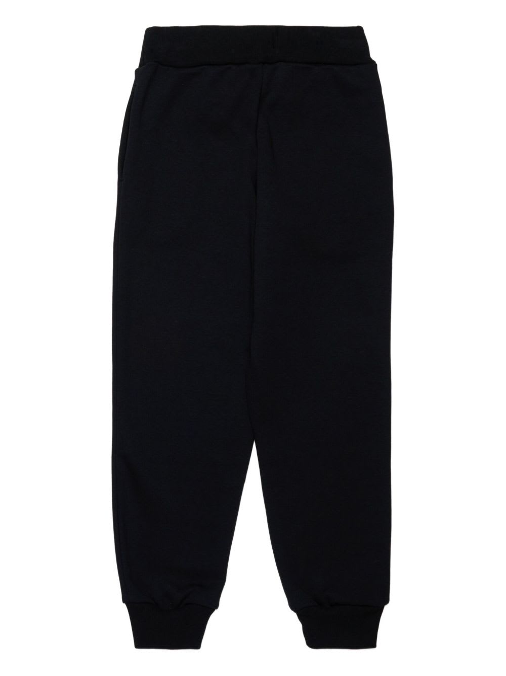 Marni Kids Cotton Sports Trousers In Black