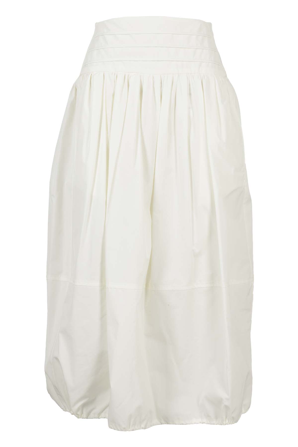 Tela High-waisted Cotton Skirt In Crema | ModeSens