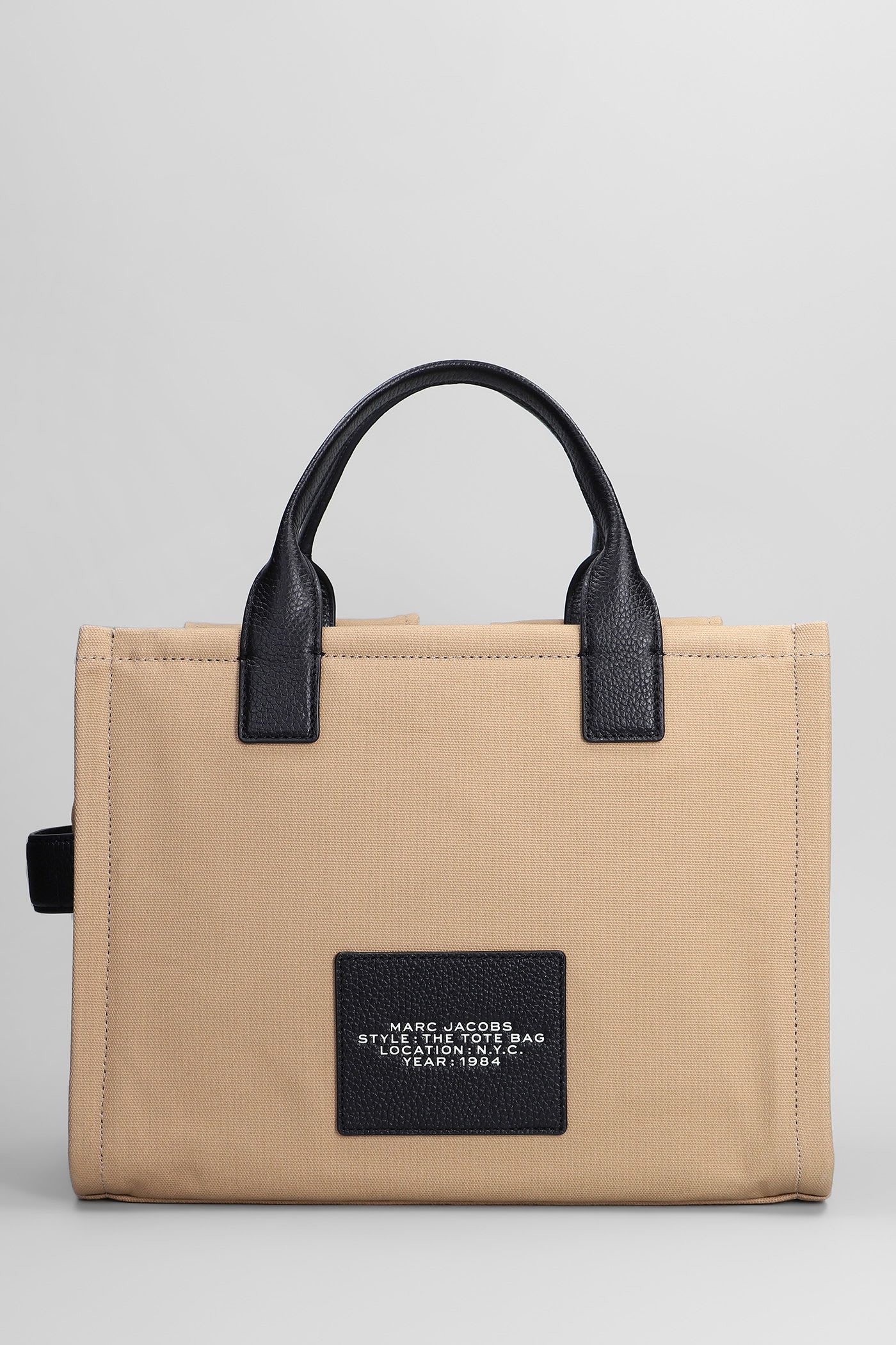 Marc Jacobs The Medium Tote Tote In Camel Cotton In Brown
