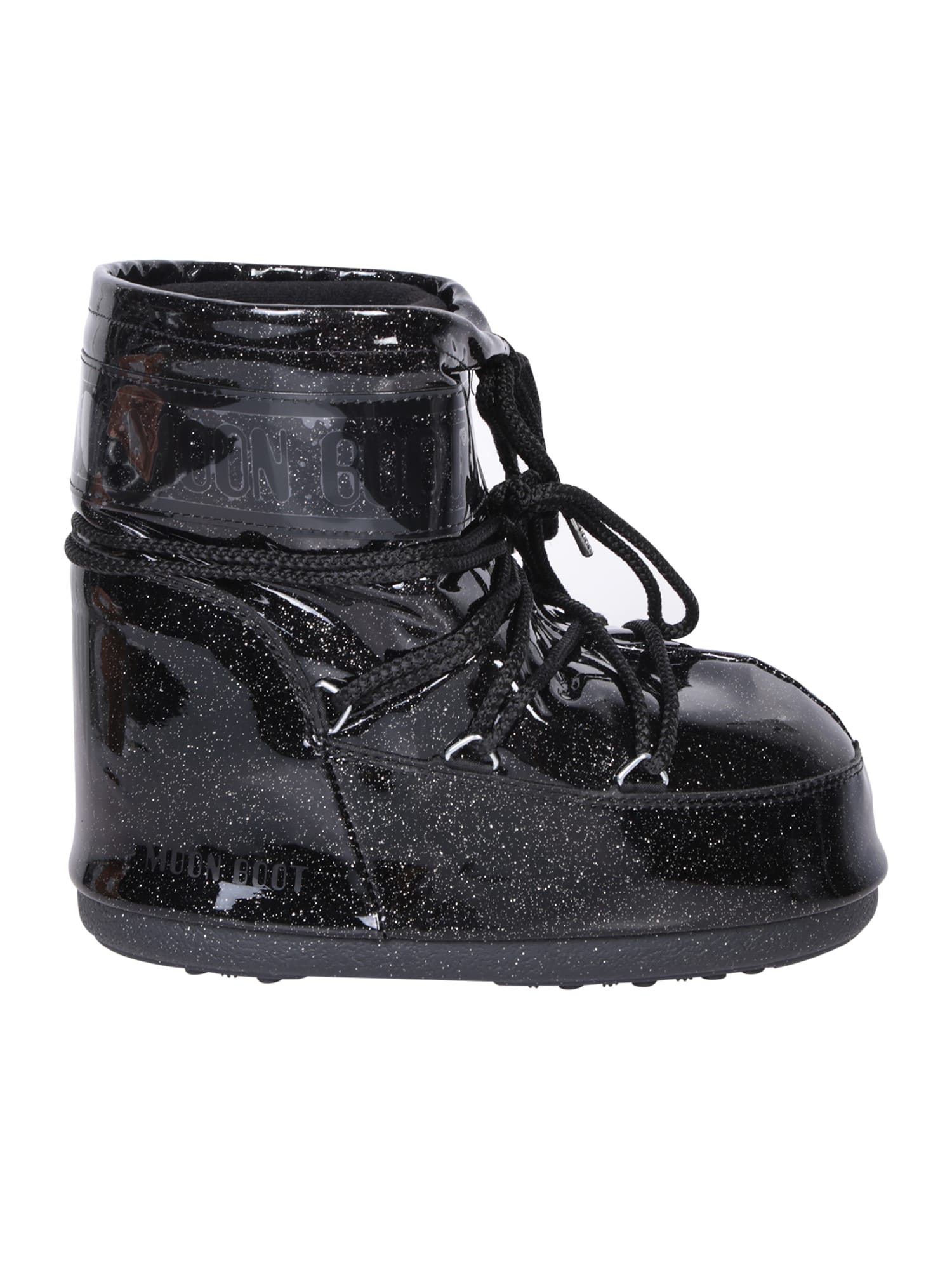 Icon Low Glietter Black Ankle Boot
