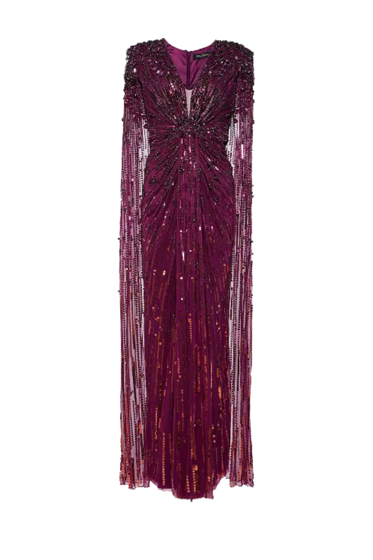Shop Jenny Packham Lotus Dress In Purple