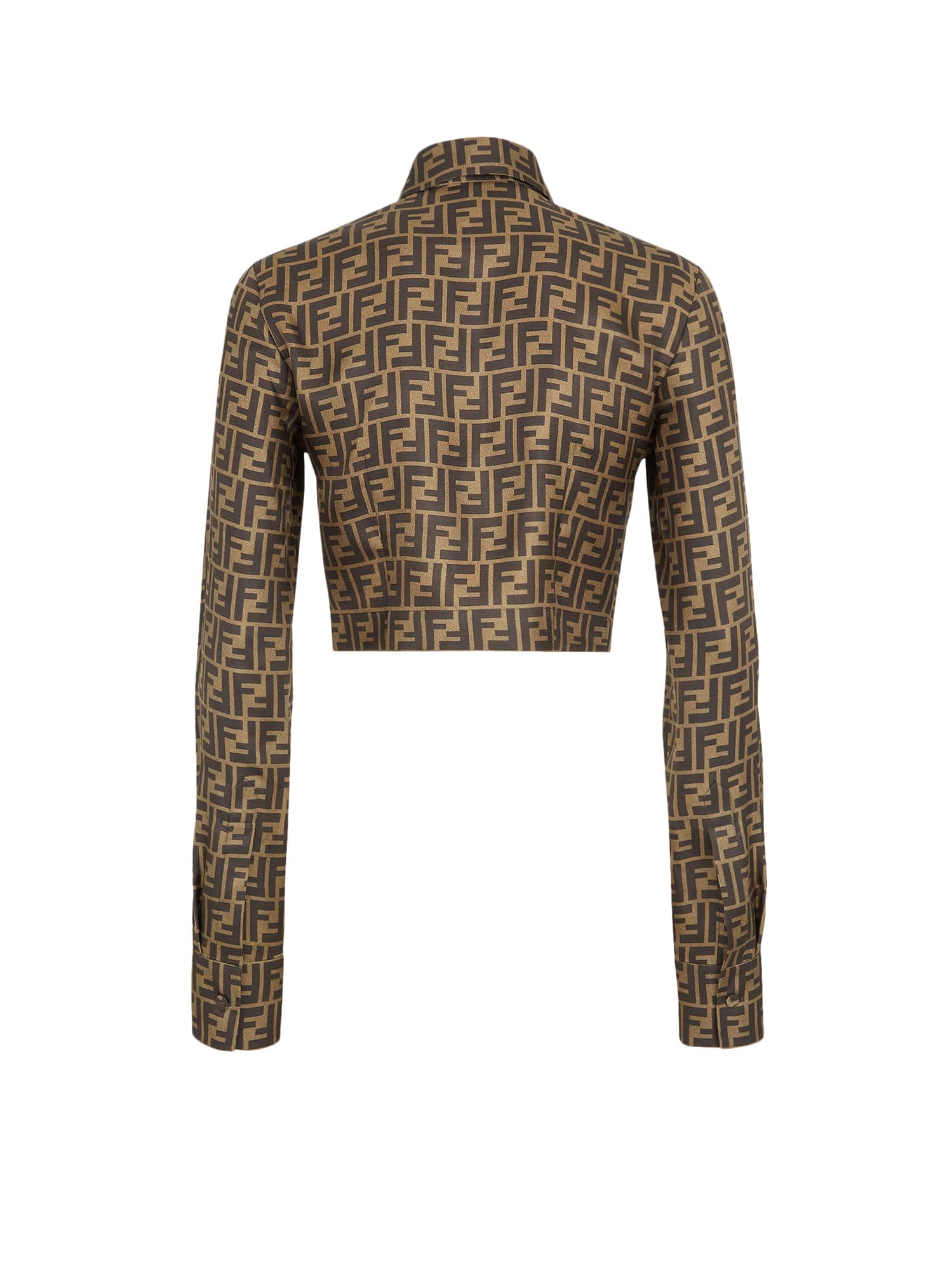 Shop Fendi Shirt In Marrone