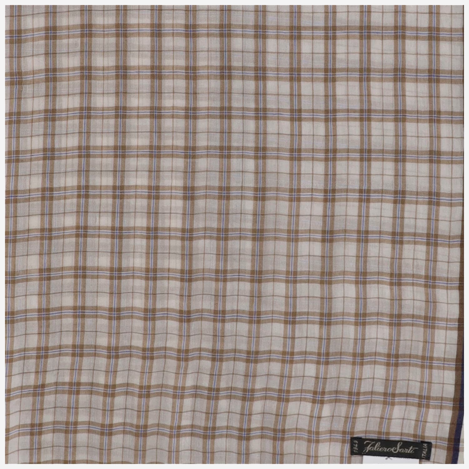 Faliero Sarti Silk Plaid Scarf