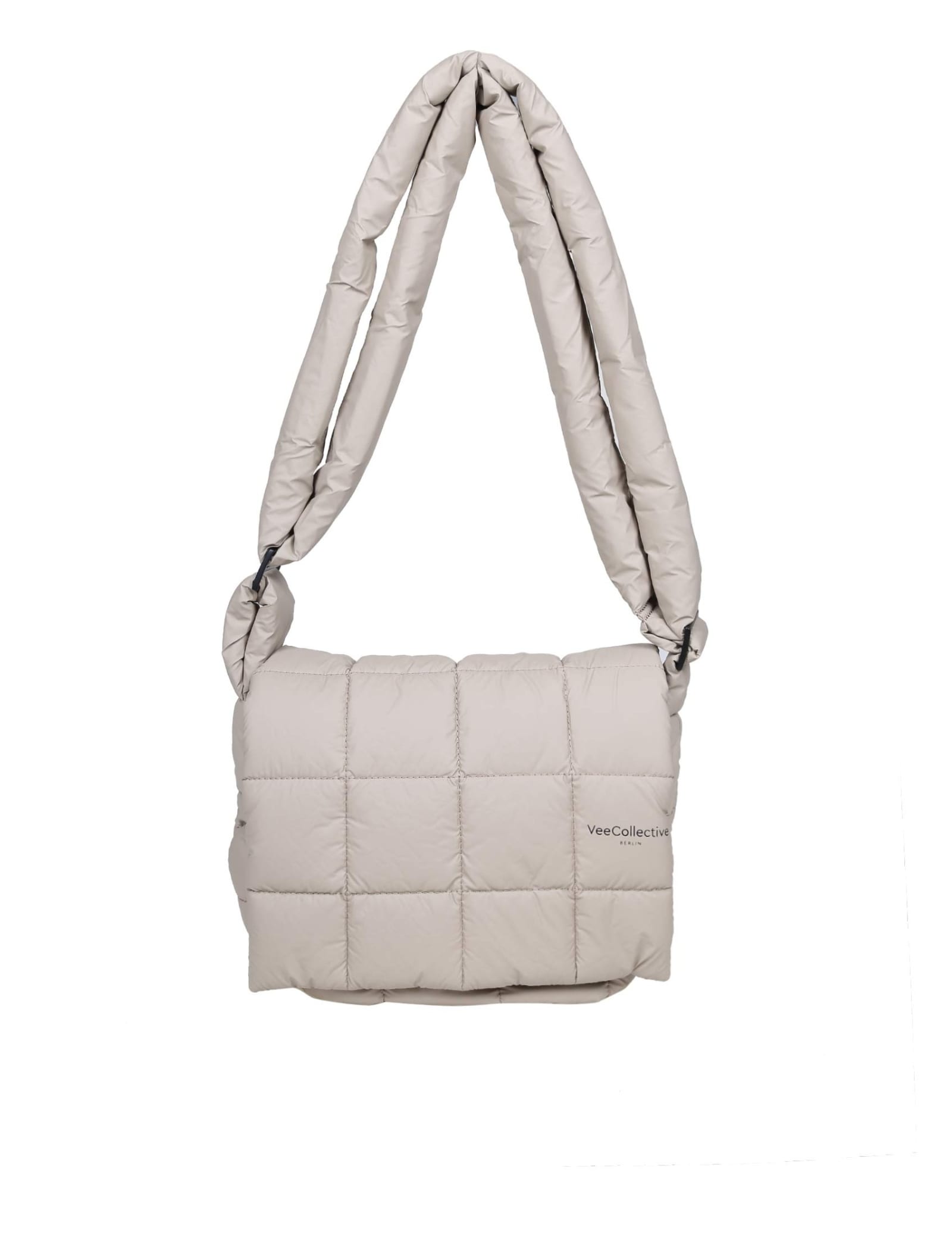 VeeCollective Vee Collective Messenger Bag In Quilted Fabric