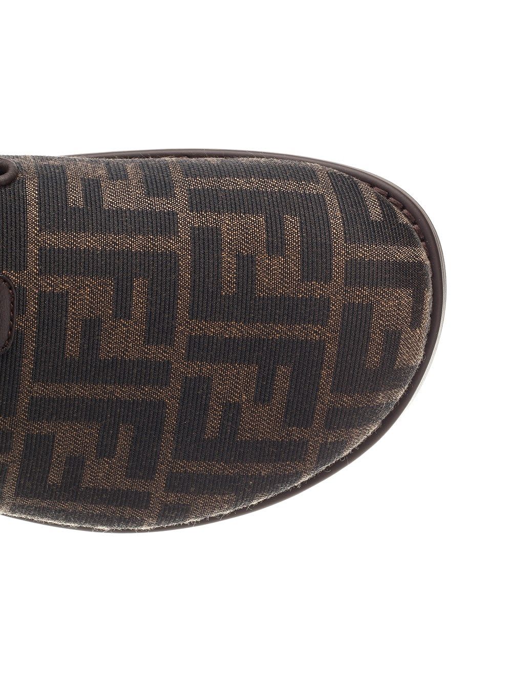 Shop Fendi Feel Mules In Brown