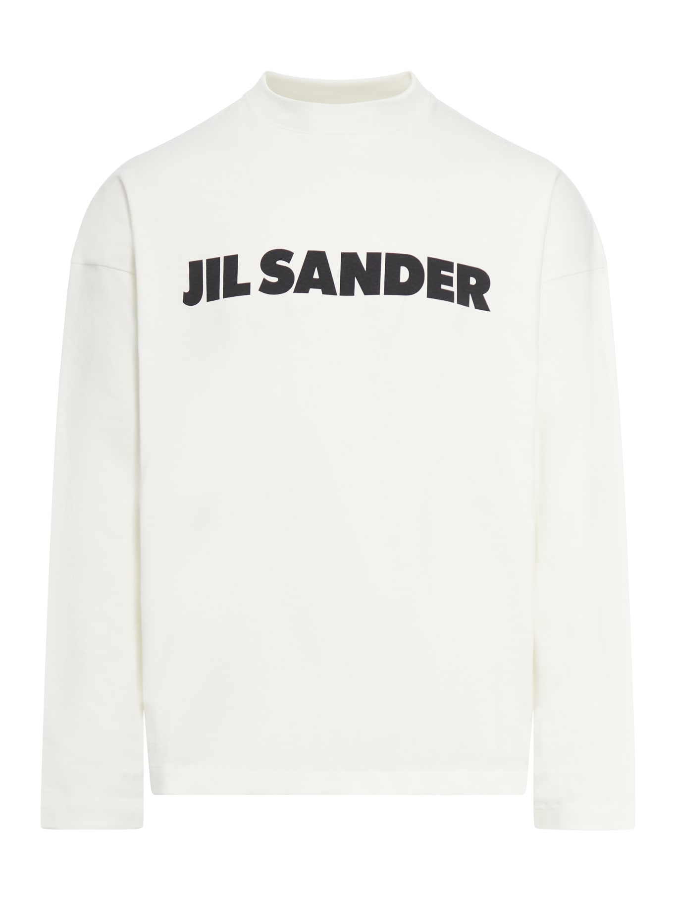 Shop Jil Sander T-shirt Ls In Porcelain