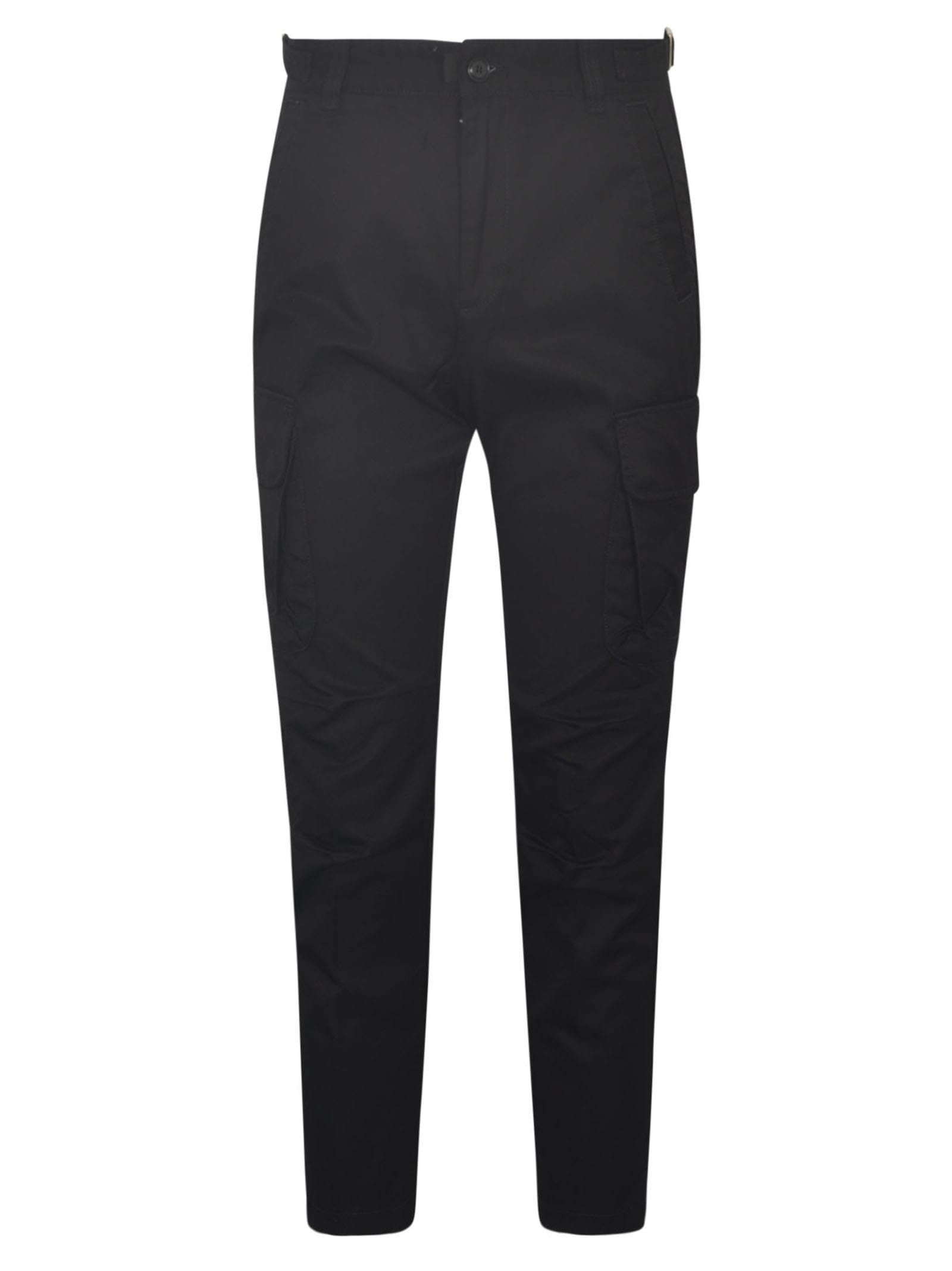 Shop Diesel Buttoned Fitted Cargo Trousers In 9xx
