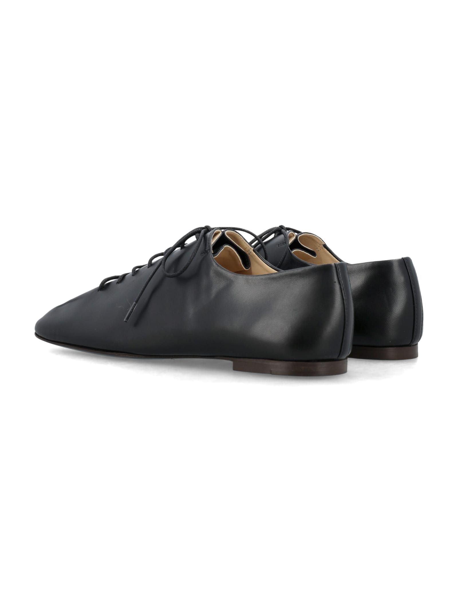 Shop Lemaire Souris Flat Classic Derbies In Nero