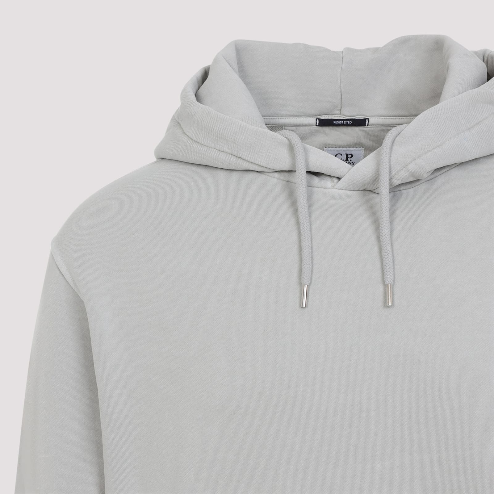 C.p. Company C.p.company Hoodie With Lens Detail In Gray