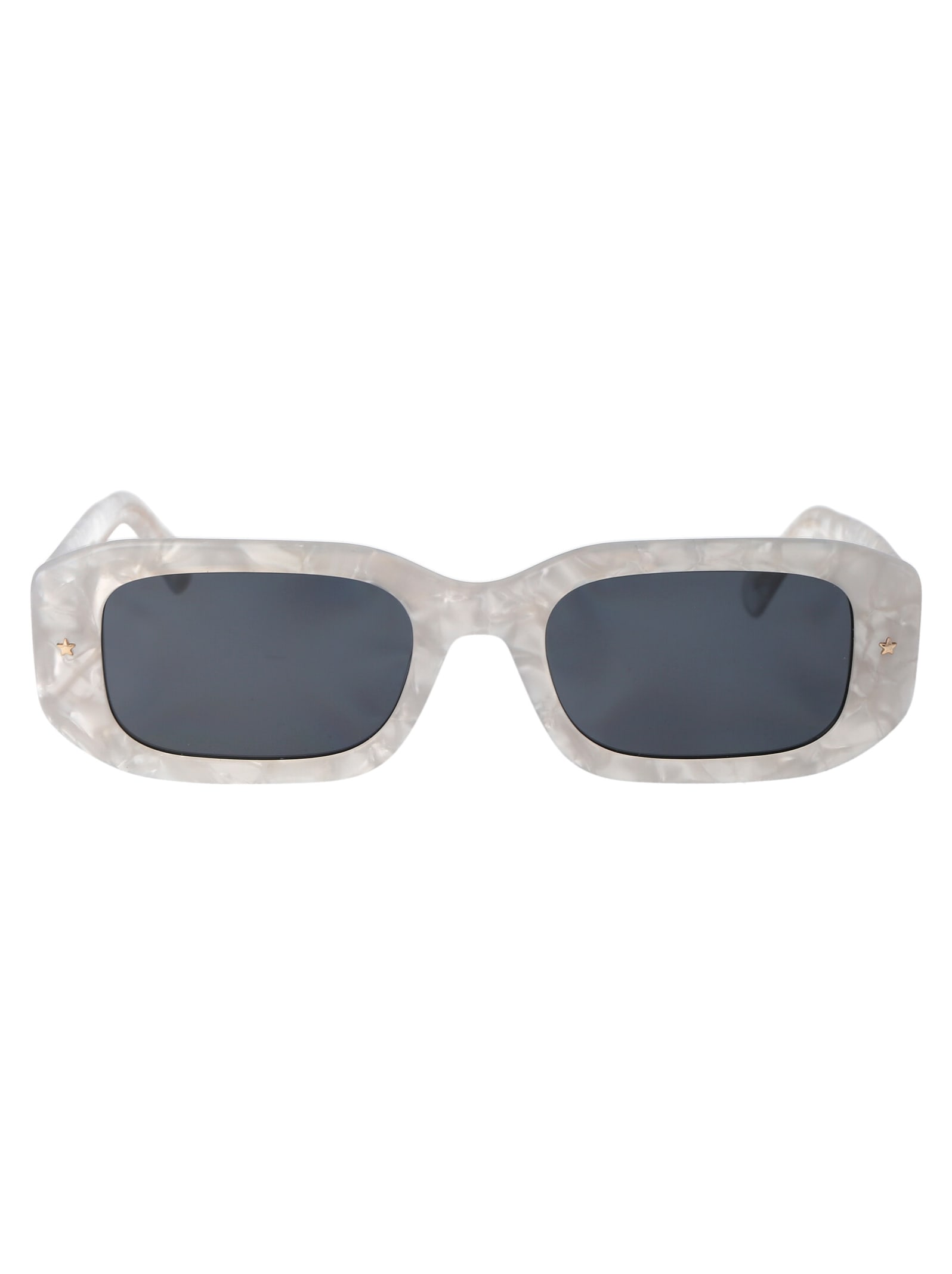 Shop Chiara Ferragni Cf 7031/s Sunglasses In 7apir Pearled White