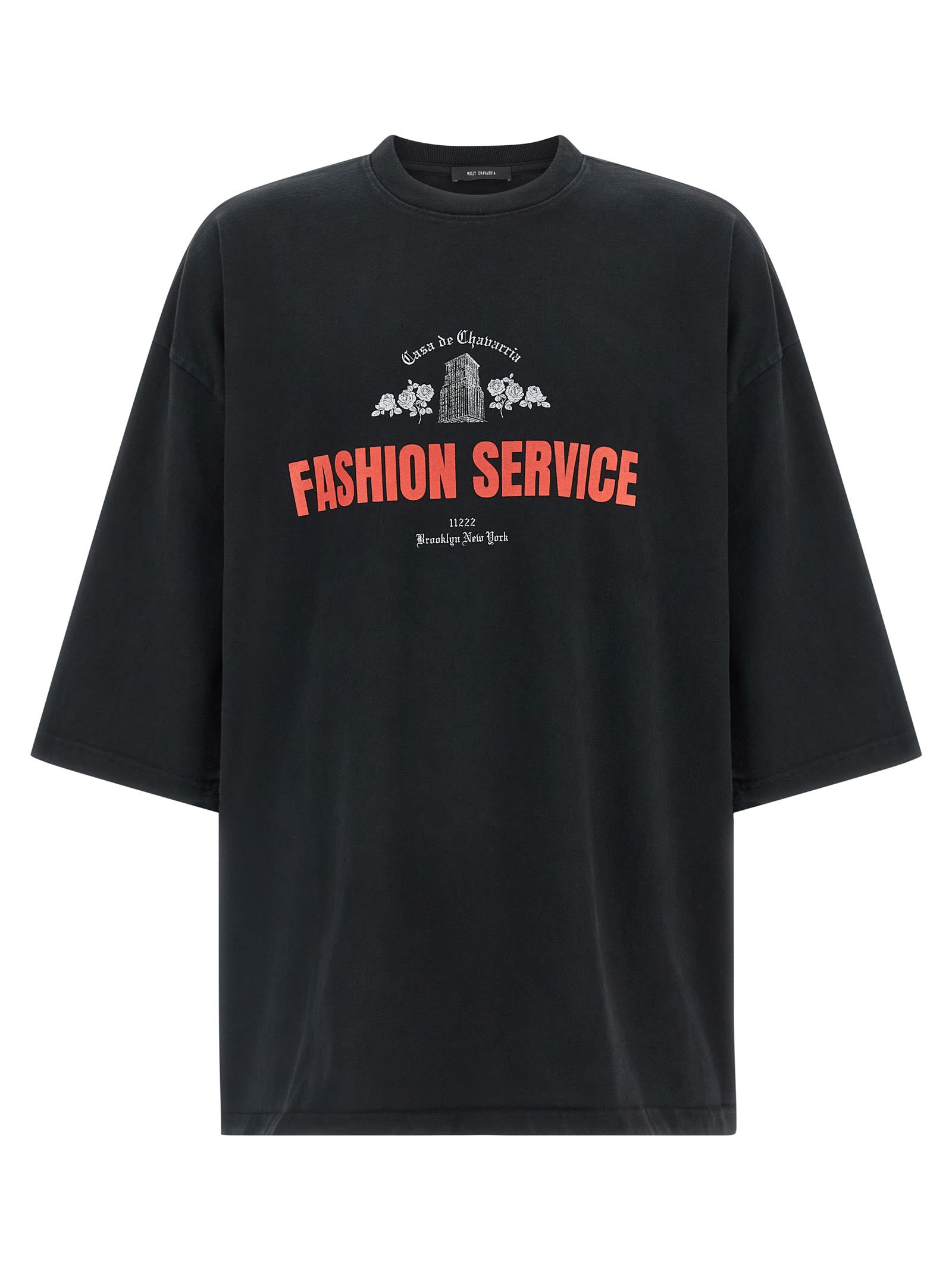 Willy Chavarria Casa De Chavarria Buffalo T-shirt In Black