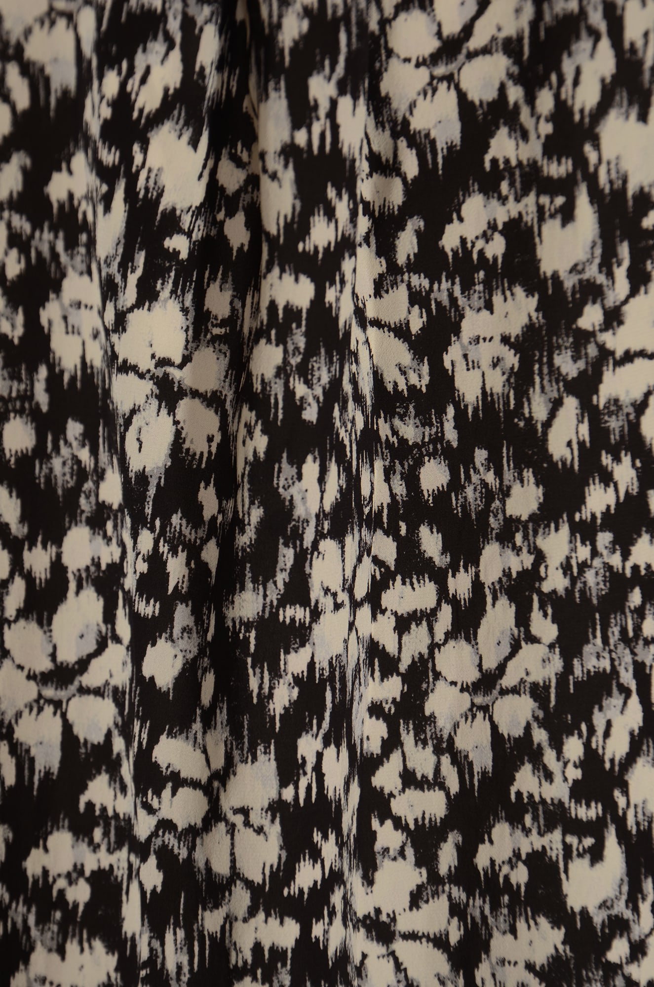 Isabel Marant Étoile Catchell Leaf-print Blouse In Black/white