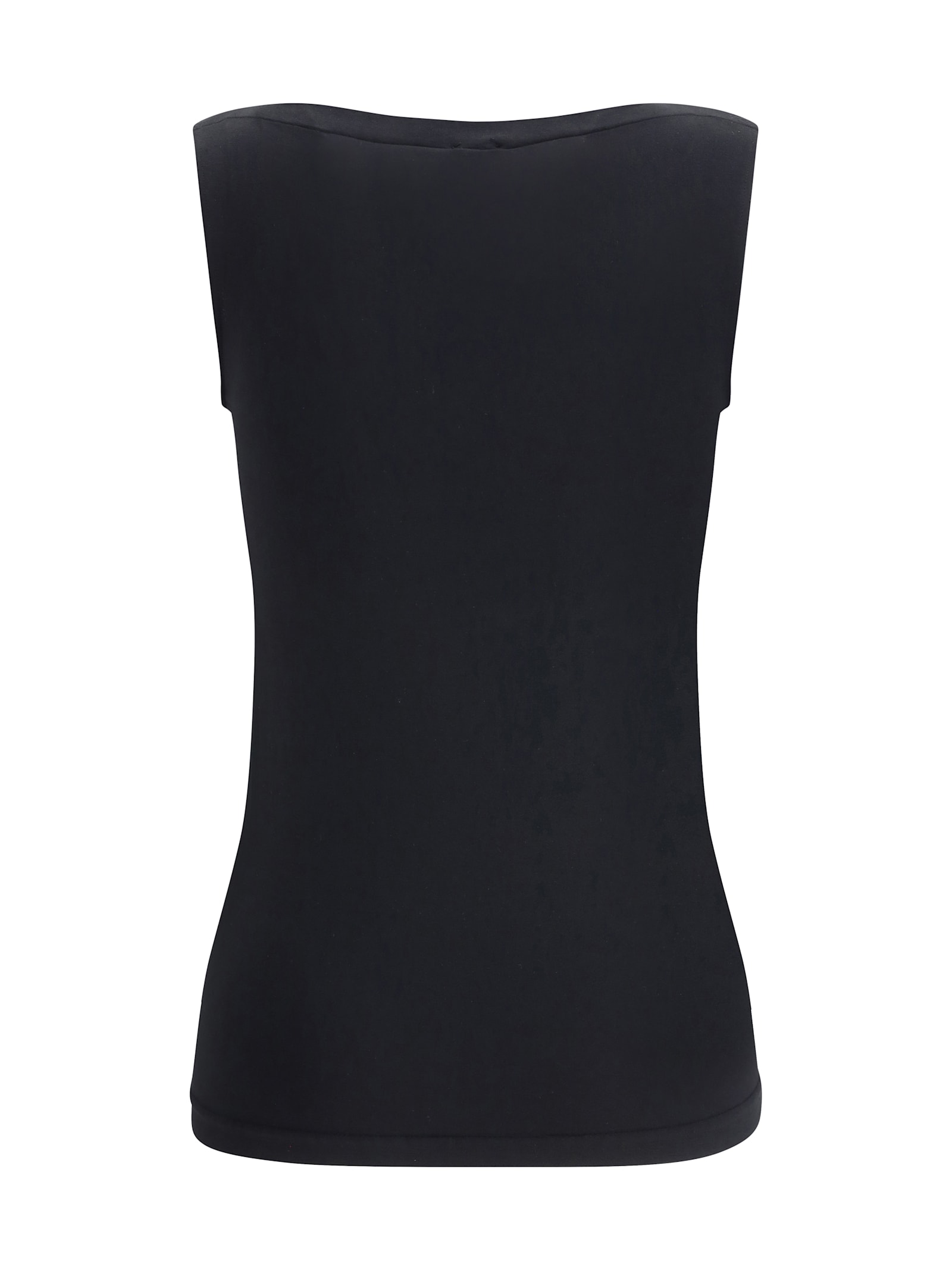 Wolford Sleeveless Boat Neck Top In Black