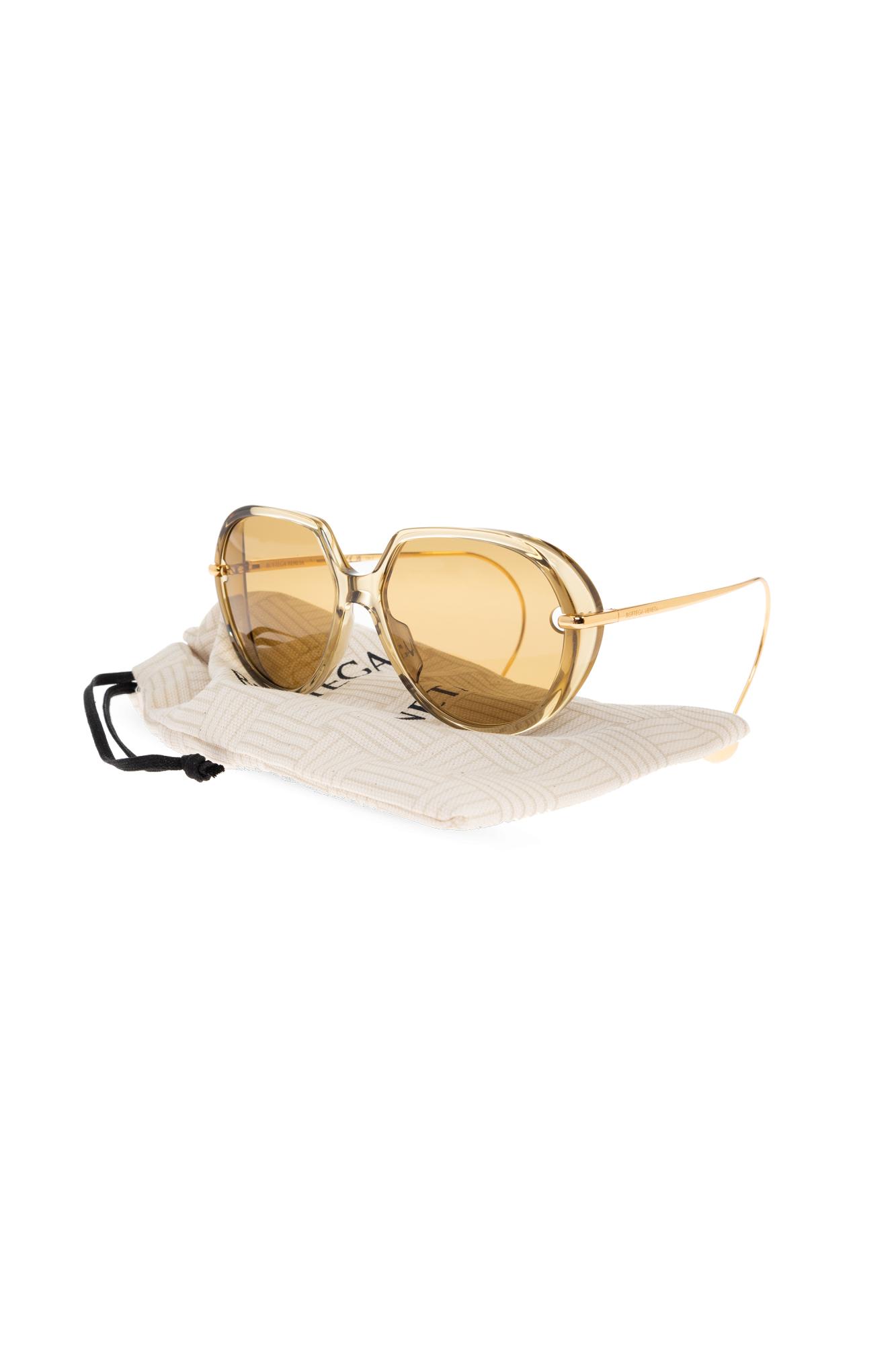 Bottega Veneta Sunglasses In Gold