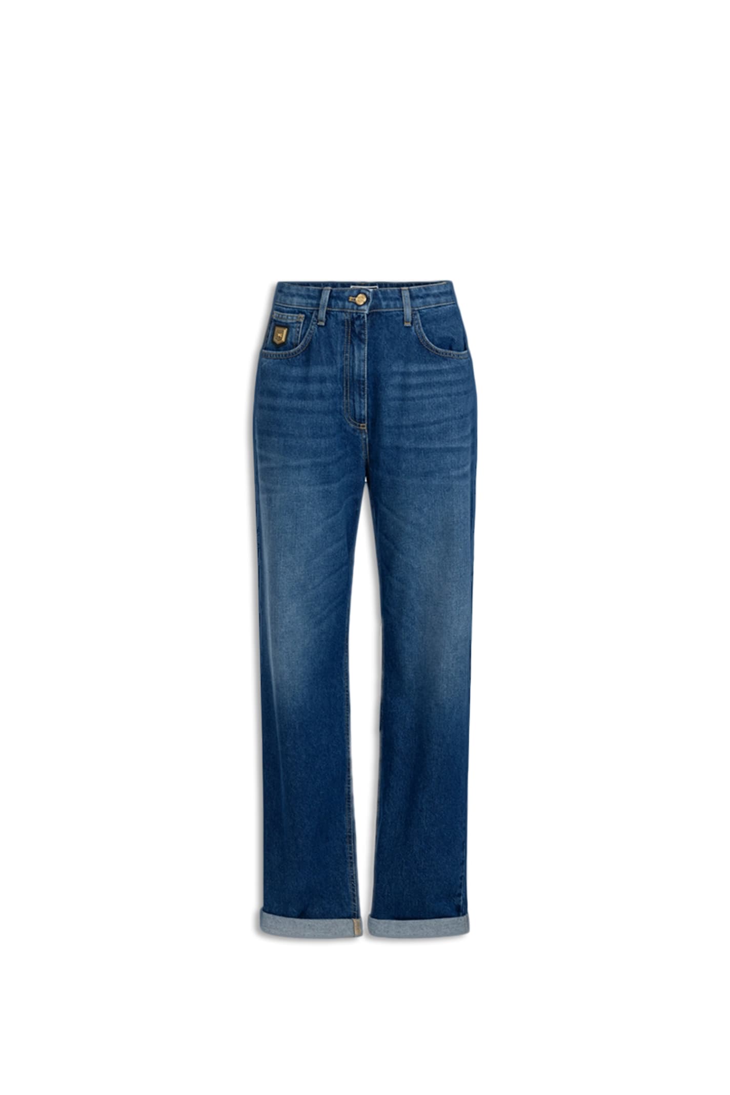 Shop Elisabetta Franchi Jeans In Blue