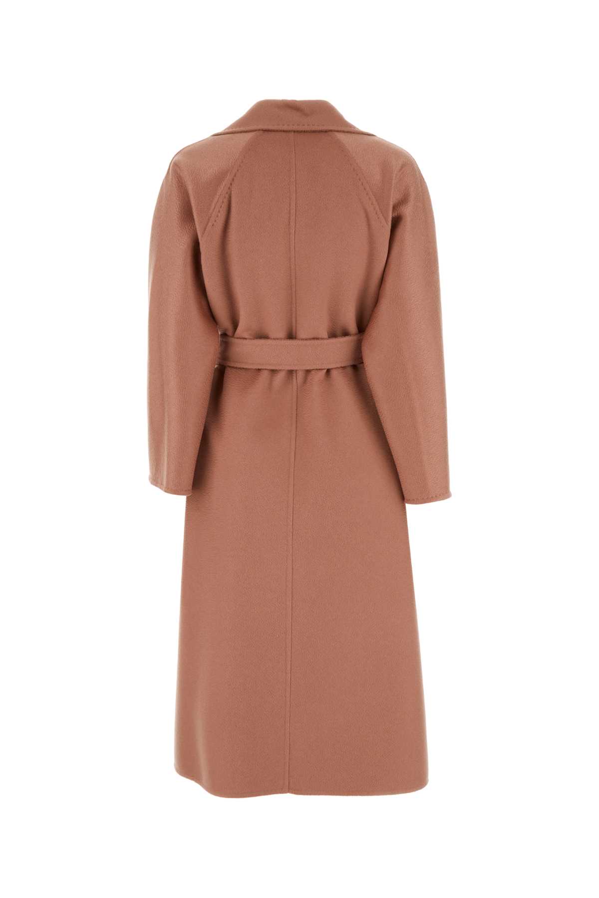 Shop Max Mara Antiqued Pink Cashmere Ludmilla Coat In Rosa Scuro