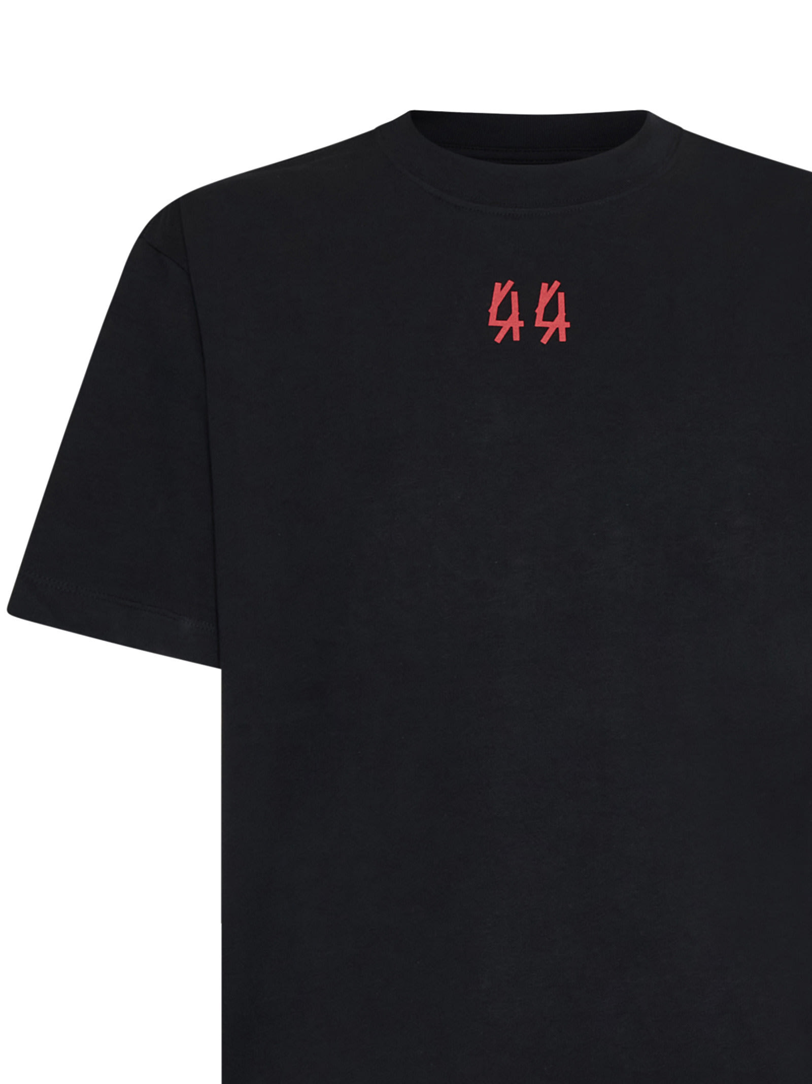 Shop 44 Label Group T-shirt In Black+44 Dopingkontrolle Red