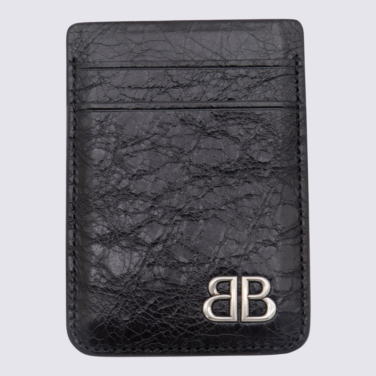 Shop Balenciaga Black Leather Card Holder