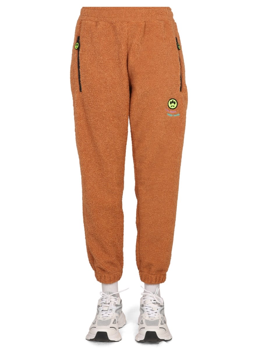 Shop Barrow Teddy Jogging Pants In Dove