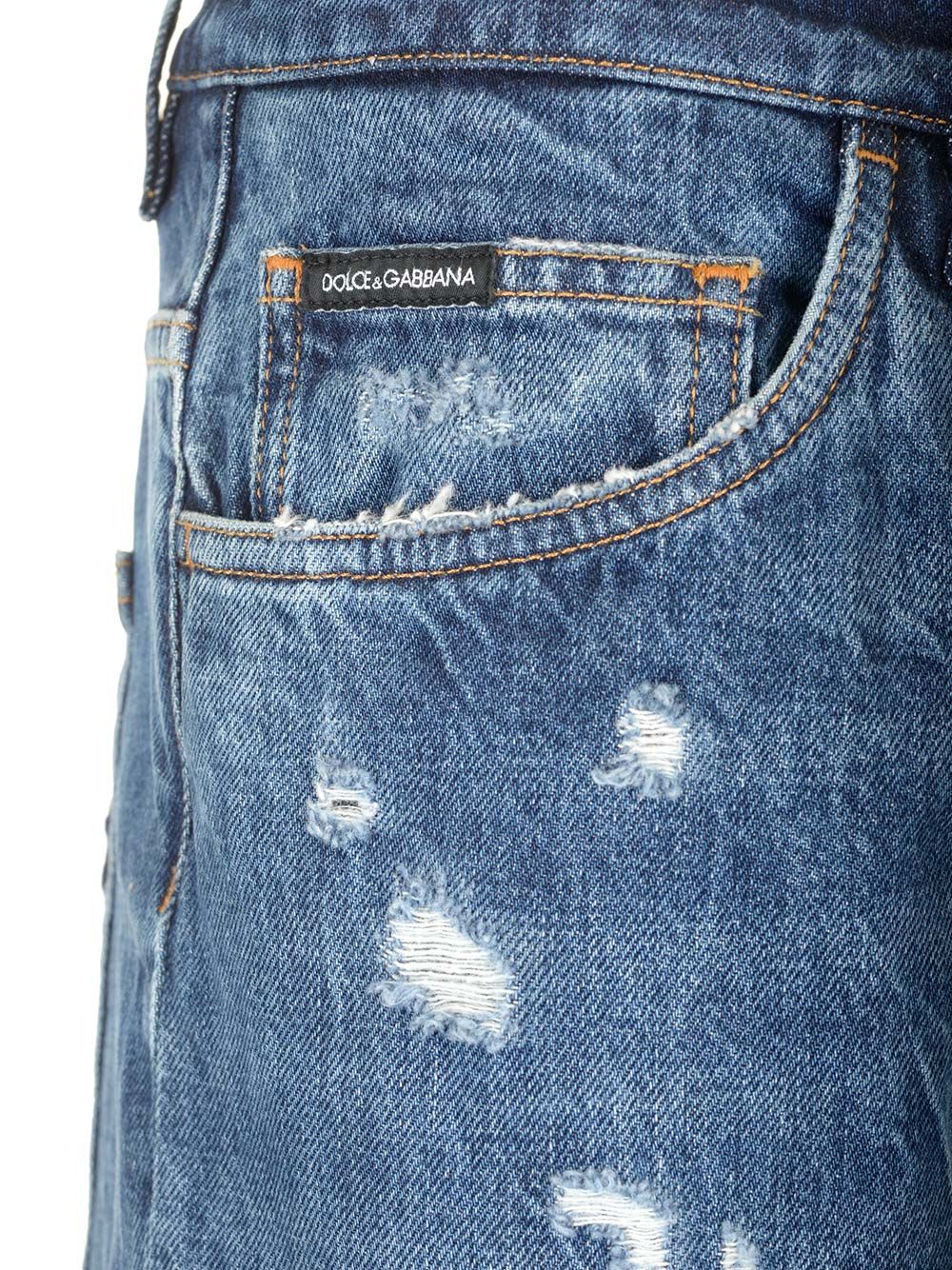 Shop Dolce & Gabbana Loose Jeans In Blue