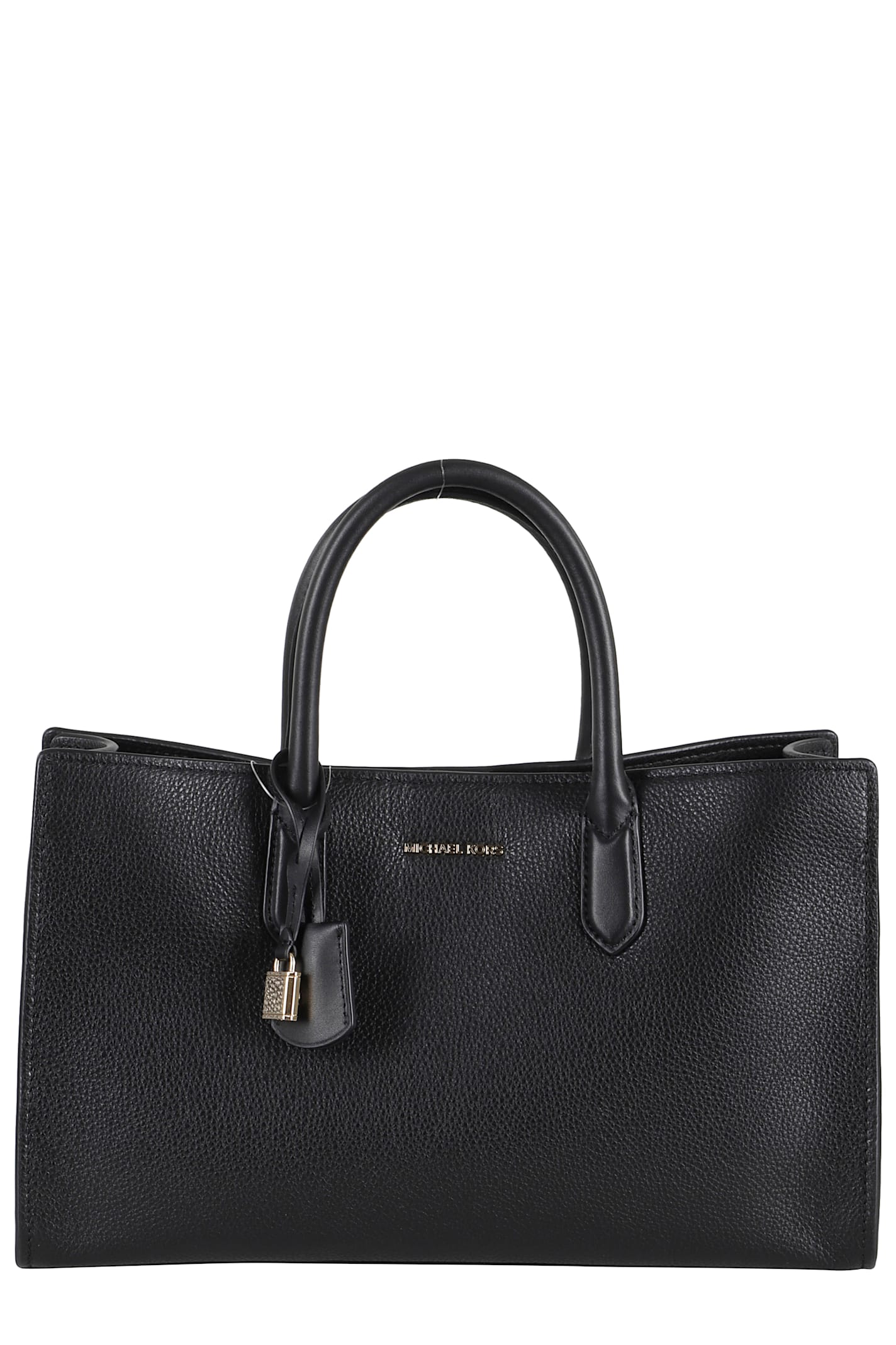 Michael Michael Kors Md Ew Satchel In Black