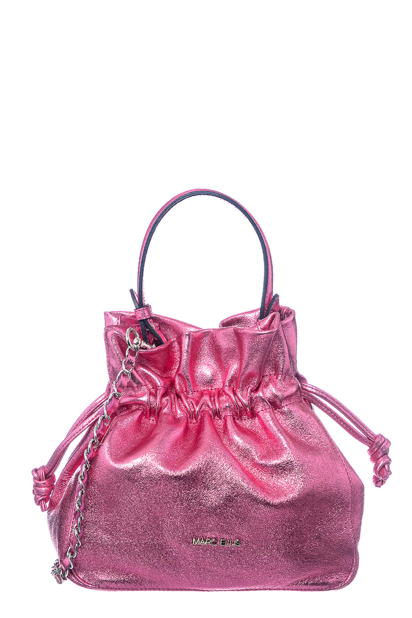 Marc Ellis Concy Piper Hand Bag In Fuxia Leather