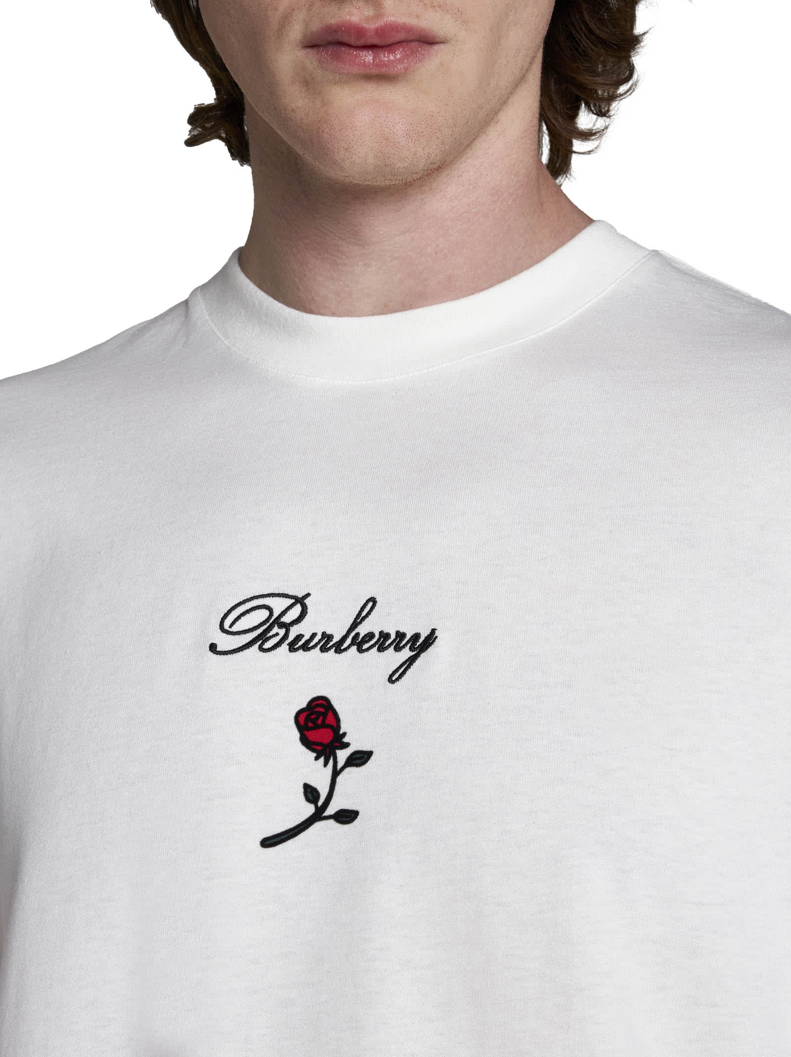 Shop Burberry T-shirt In Rain