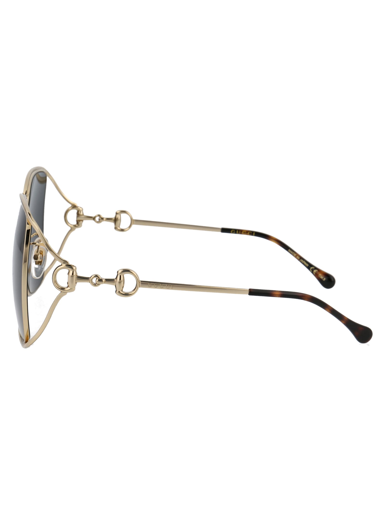 Gucci Gg1020s Sunglasses In 002 Gold Gold Grey