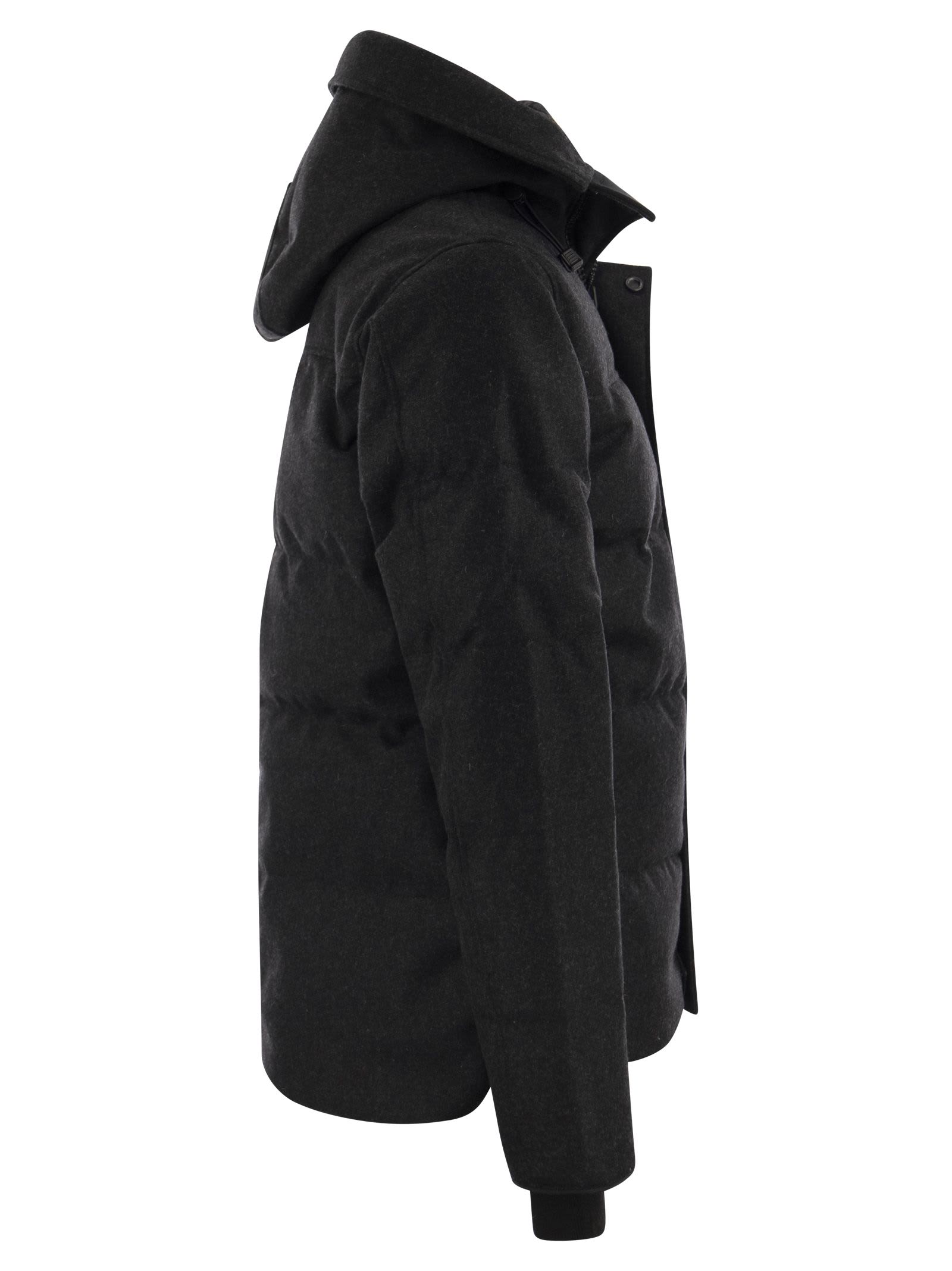 Shop Canada Goose Macmillan - Wool Parka In Grey