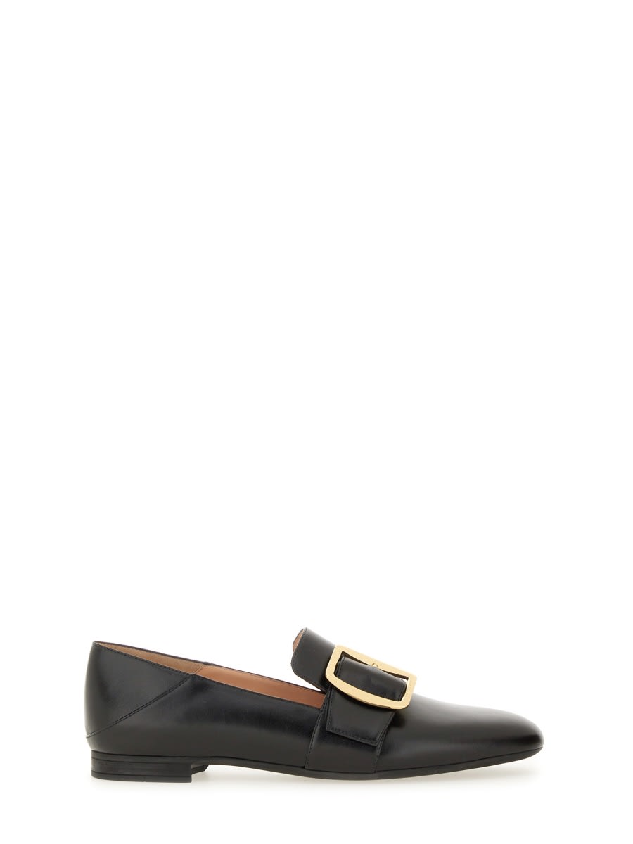 Bally Black Leather Loafers In Black
