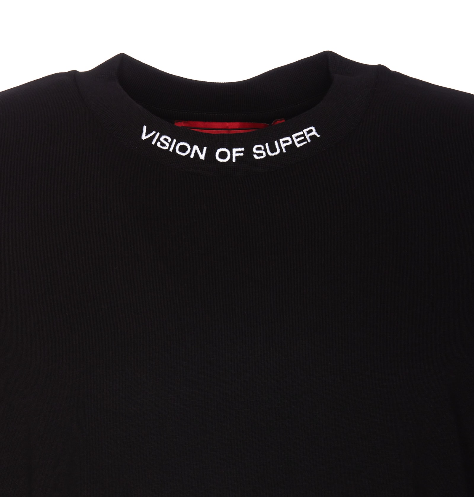 Shop Vision Of Super Logo T-shirt  In Black